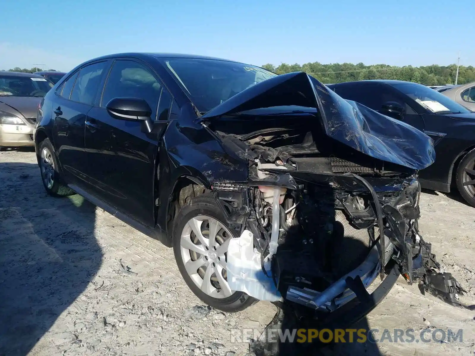 1 Photograph of a damaged car JTDEPRAE6LJ021255 TOYOTA COROLLA 2020