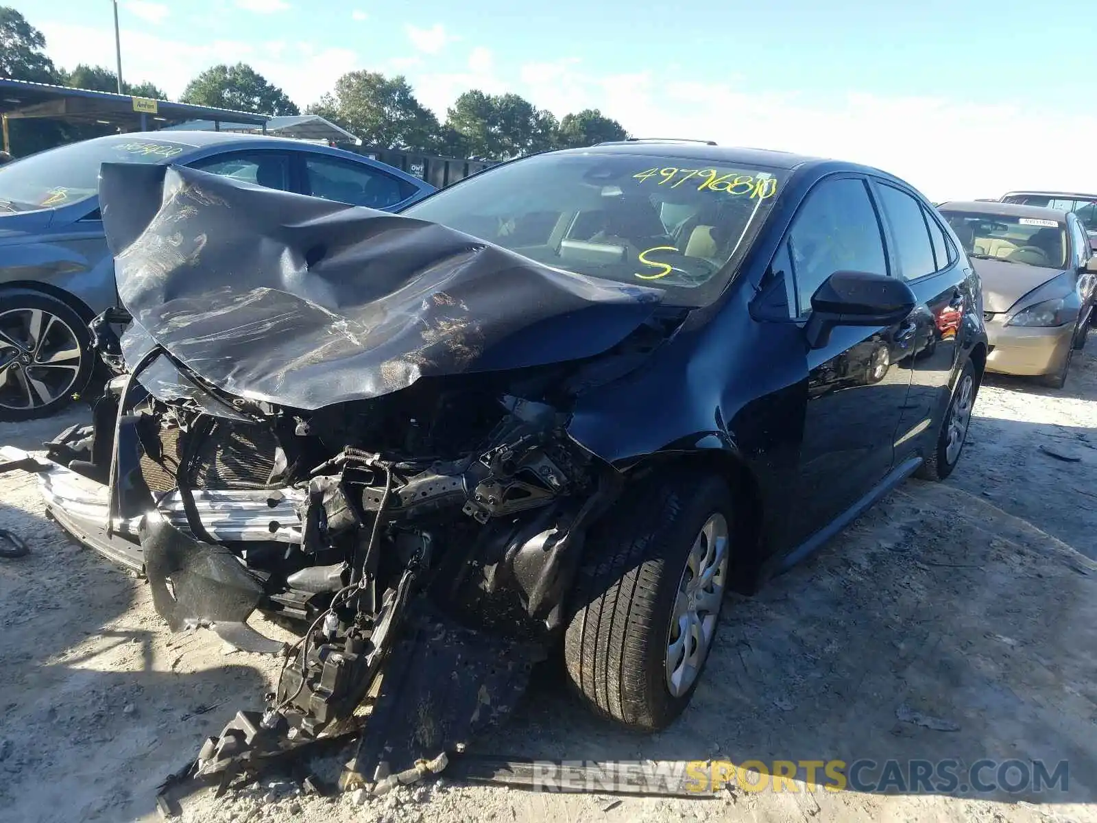 2 Photograph of a damaged car JTDEPRAE6LJ021255 TOYOTA COROLLA 2020