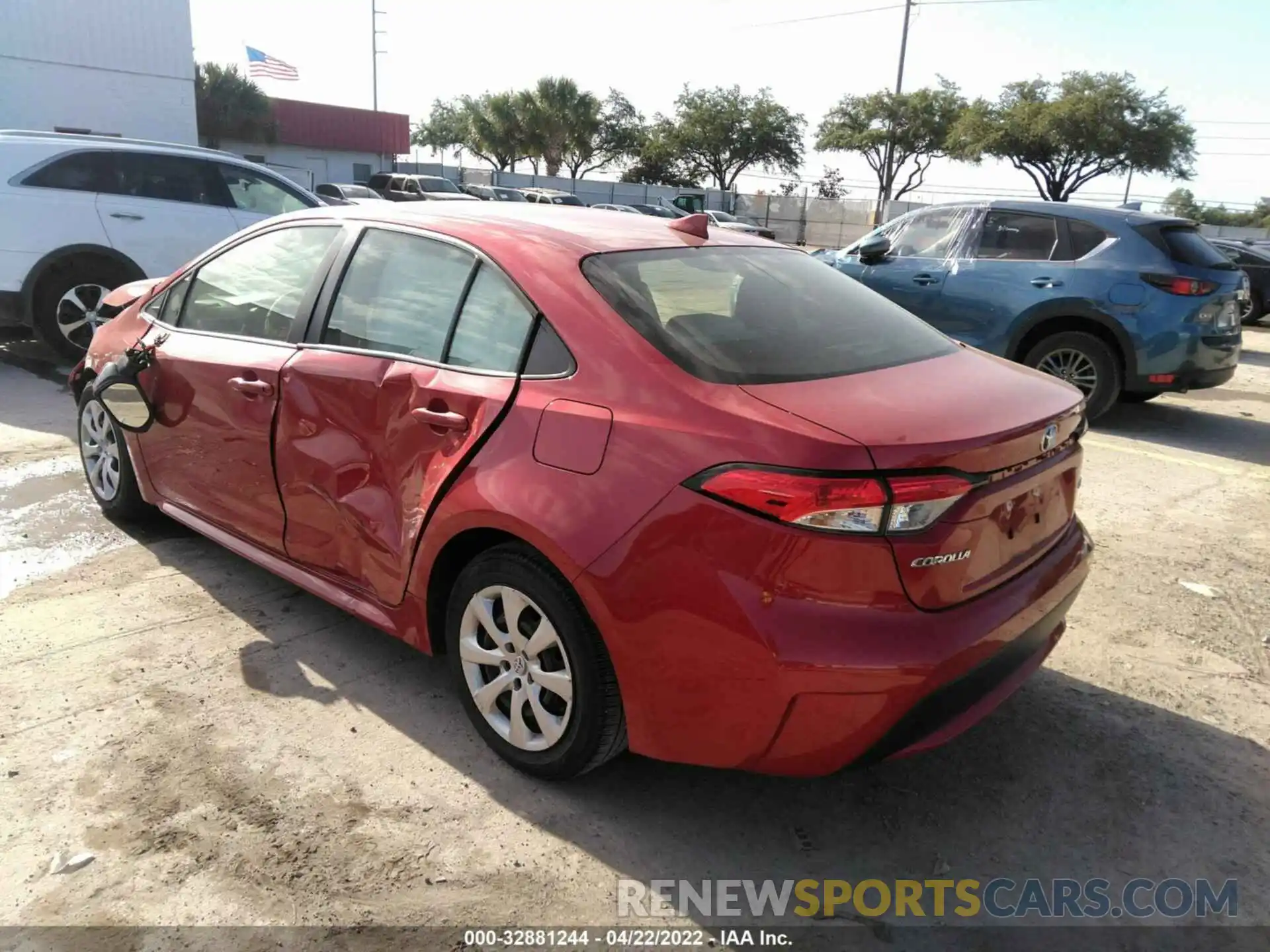 3 Photograph of a damaged car JTDEPRAE6LJ021496 TOYOTA COROLLA 2020