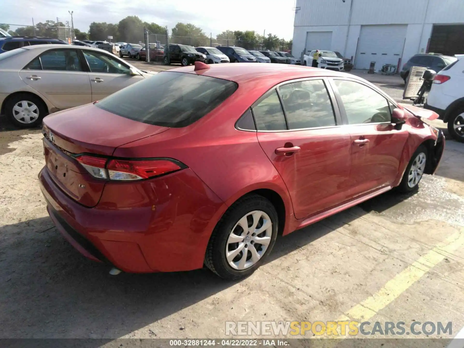 4 Photograph of a damaged car JTDEPRAE6LJ021496 TOYOTA COROLLA 2020