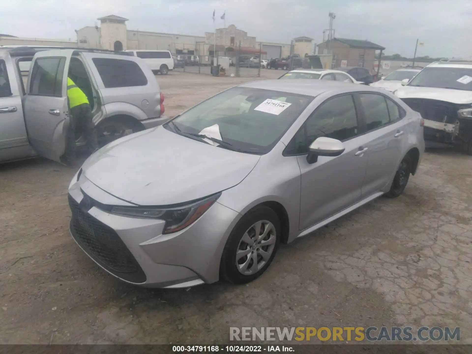 2 Photograph of a damaged car JTDEPRAE6LJ021515 TOYOTA COROLLA 2020