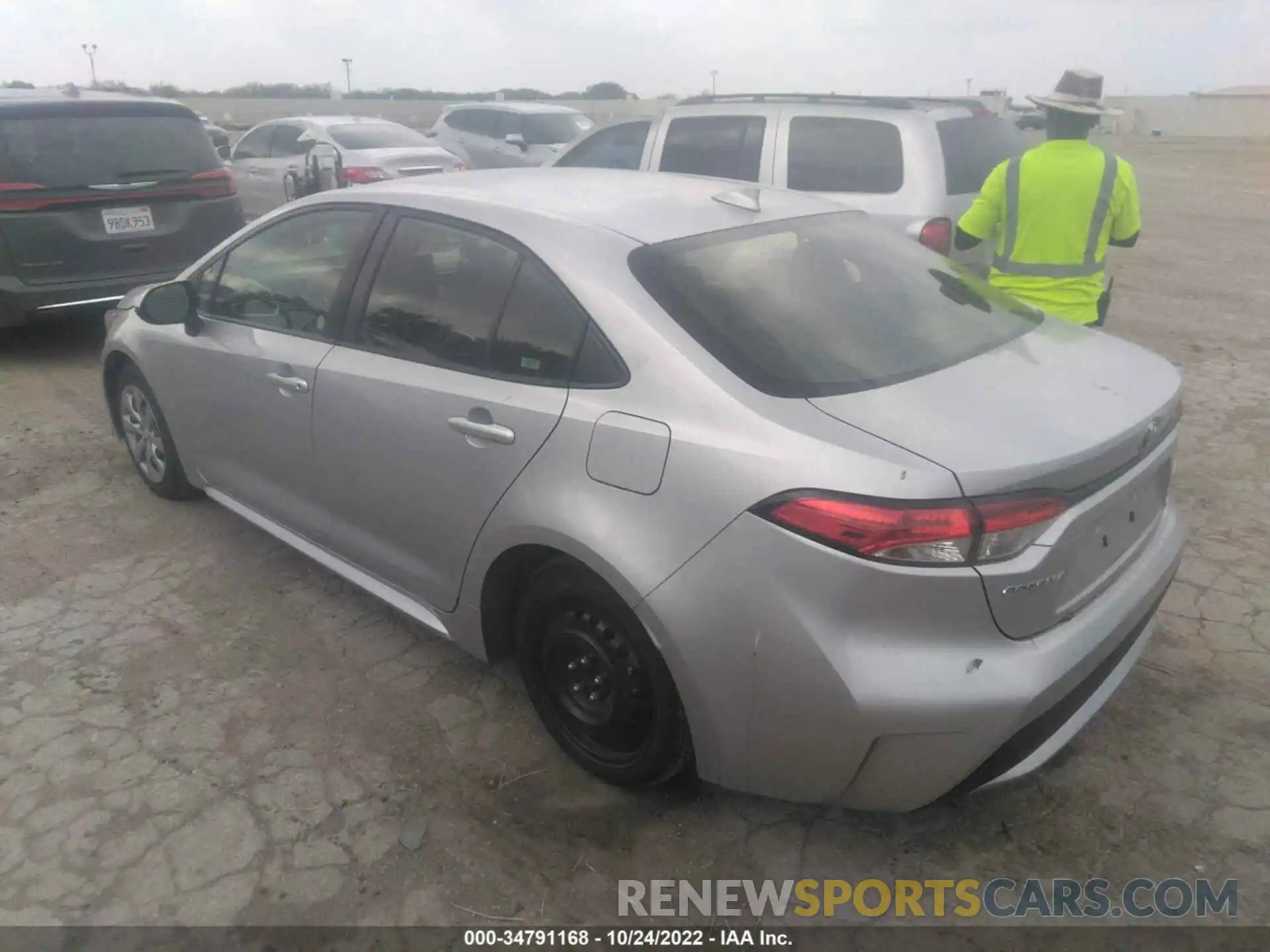 3 Photograph of a damaged car JTDEPRAE6LJ021515 TOYOTA COROLLA 2020