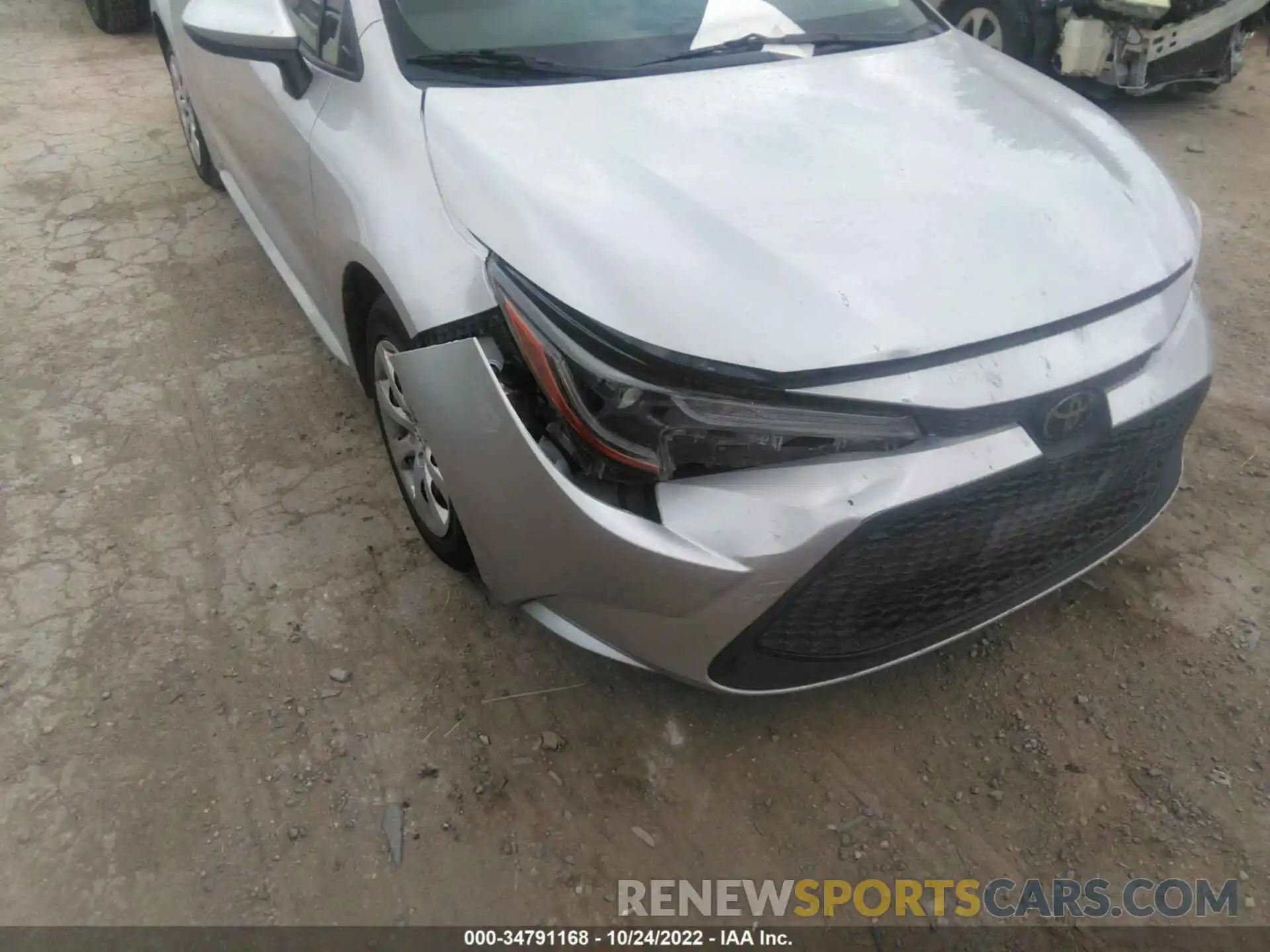 6 Photograph of a damaged car JTDEPRAE6LJ021515 TOYOTA COROLLA 2020