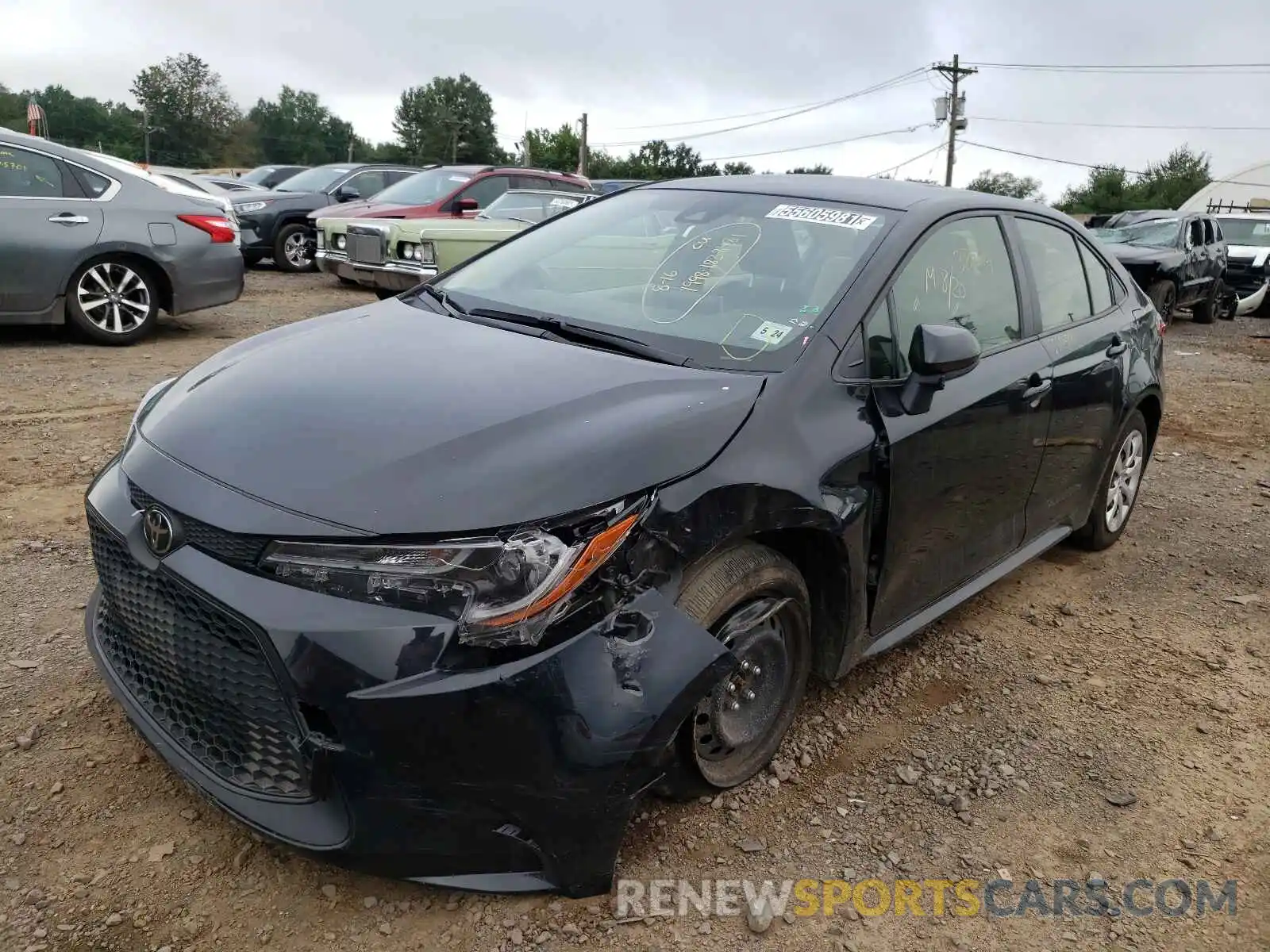 2 Photograph of a damaged car JTDEPRAE6LJ022146 TOYOTA COROLLA 2020