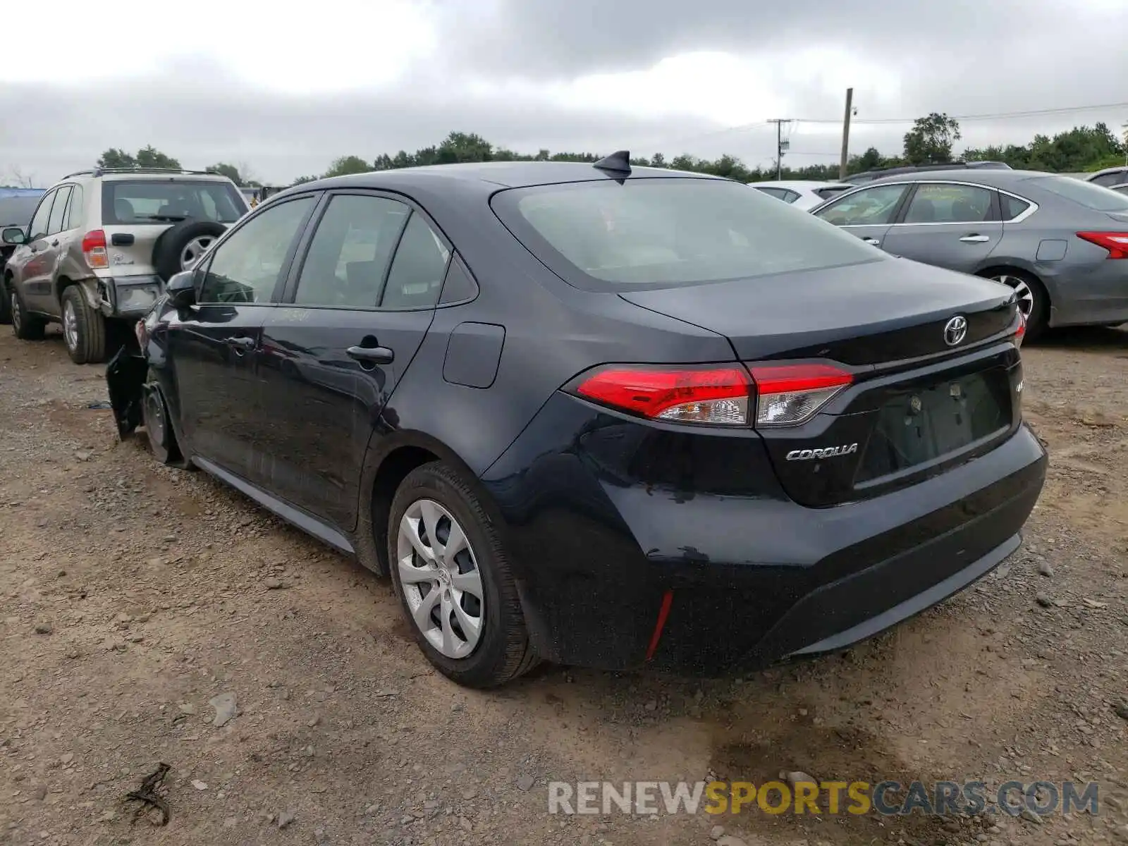 3 Photograph of a damaged car JTDEPRAE6LJ022146 TOYOTA COROLLA 2020