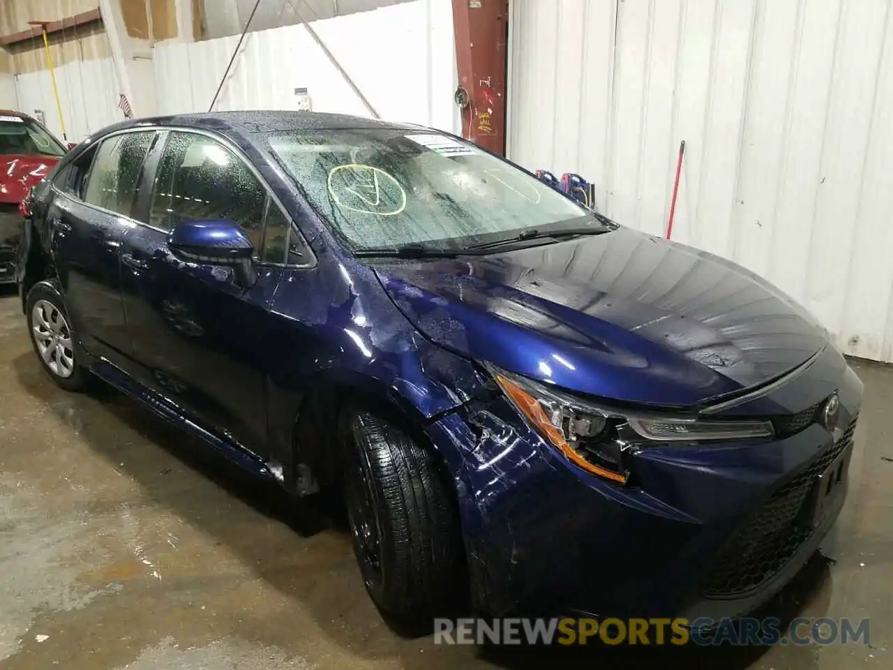 1 Photograph of a damaged car JTDEPRAE6LJ022244 TOYOTA COROLLA 2020