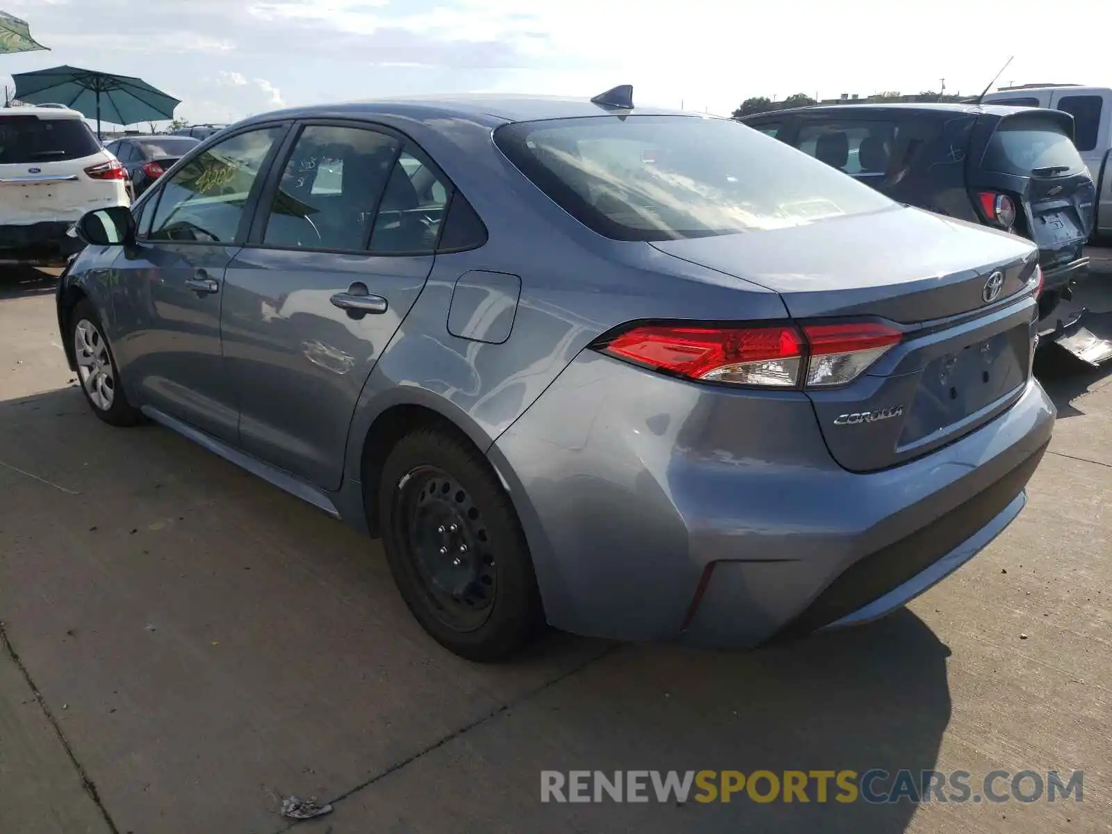 3 Photograph of a damaged car JTDEPRAE6LJ022308 TOYOTA COROLLA 2020