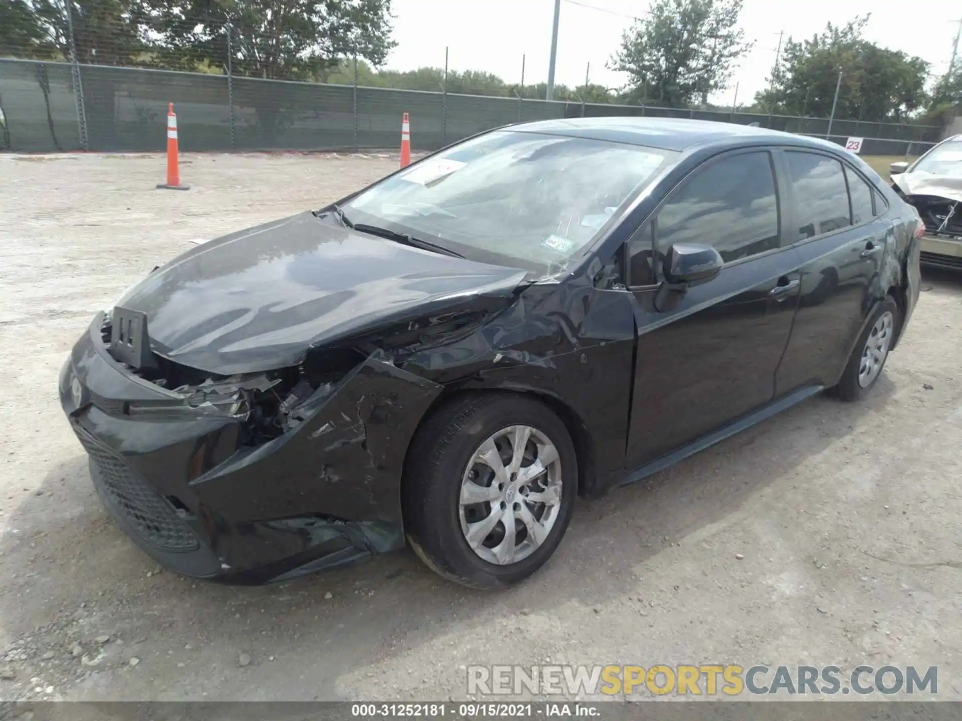 2 Photograph of a damaged car JTDEPRAE6LJ022728 TOYOTA COROLLA 2020