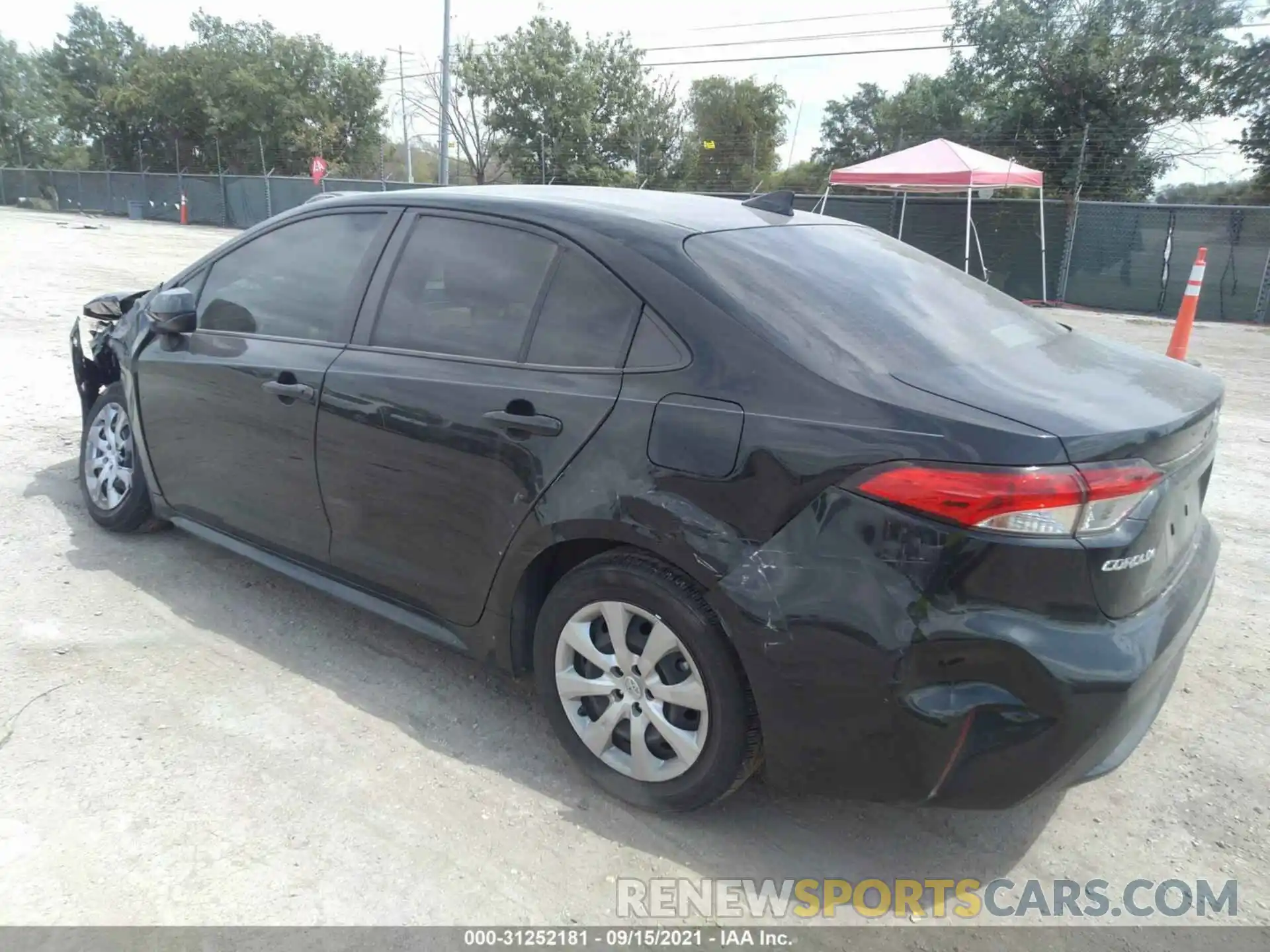 3 Photograph of a damaged car JTDEPRAE6LJ022728 TOYOTA COROLLA 2020