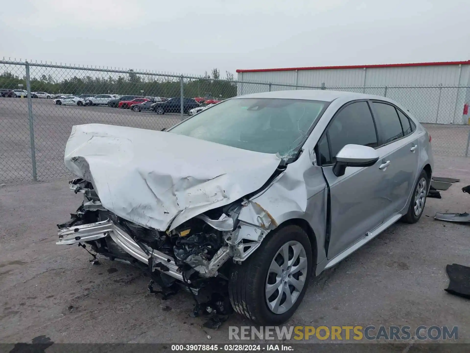 2 Photograph of a damaged car JTDEPRAE6LJ023040 TOYOTA COROLLA 2020