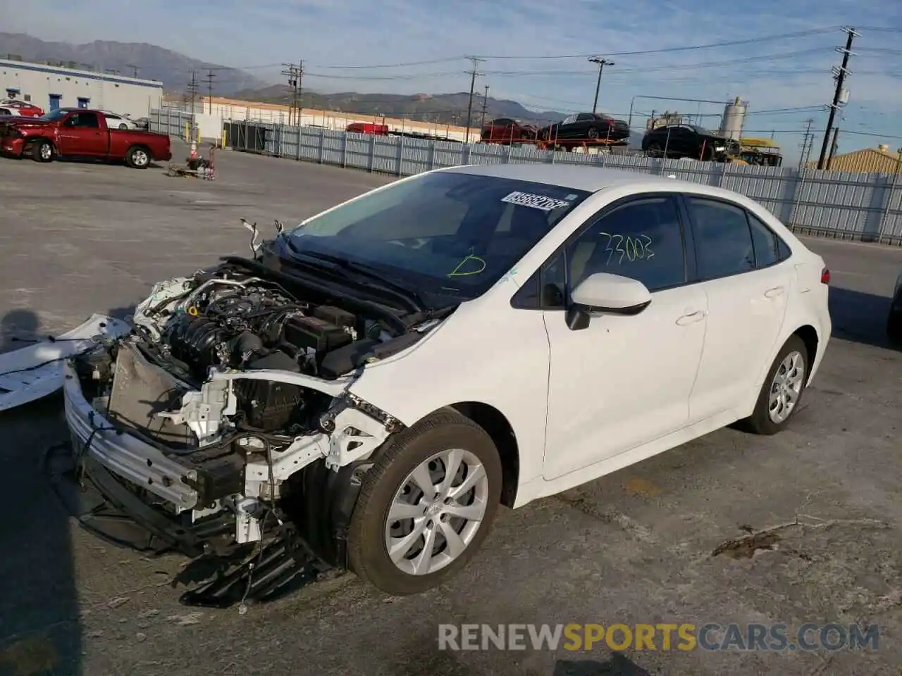 2 Photograph of a damaged car JTDEPRAE6LJ023104 TOYOTA COROLLA 2020