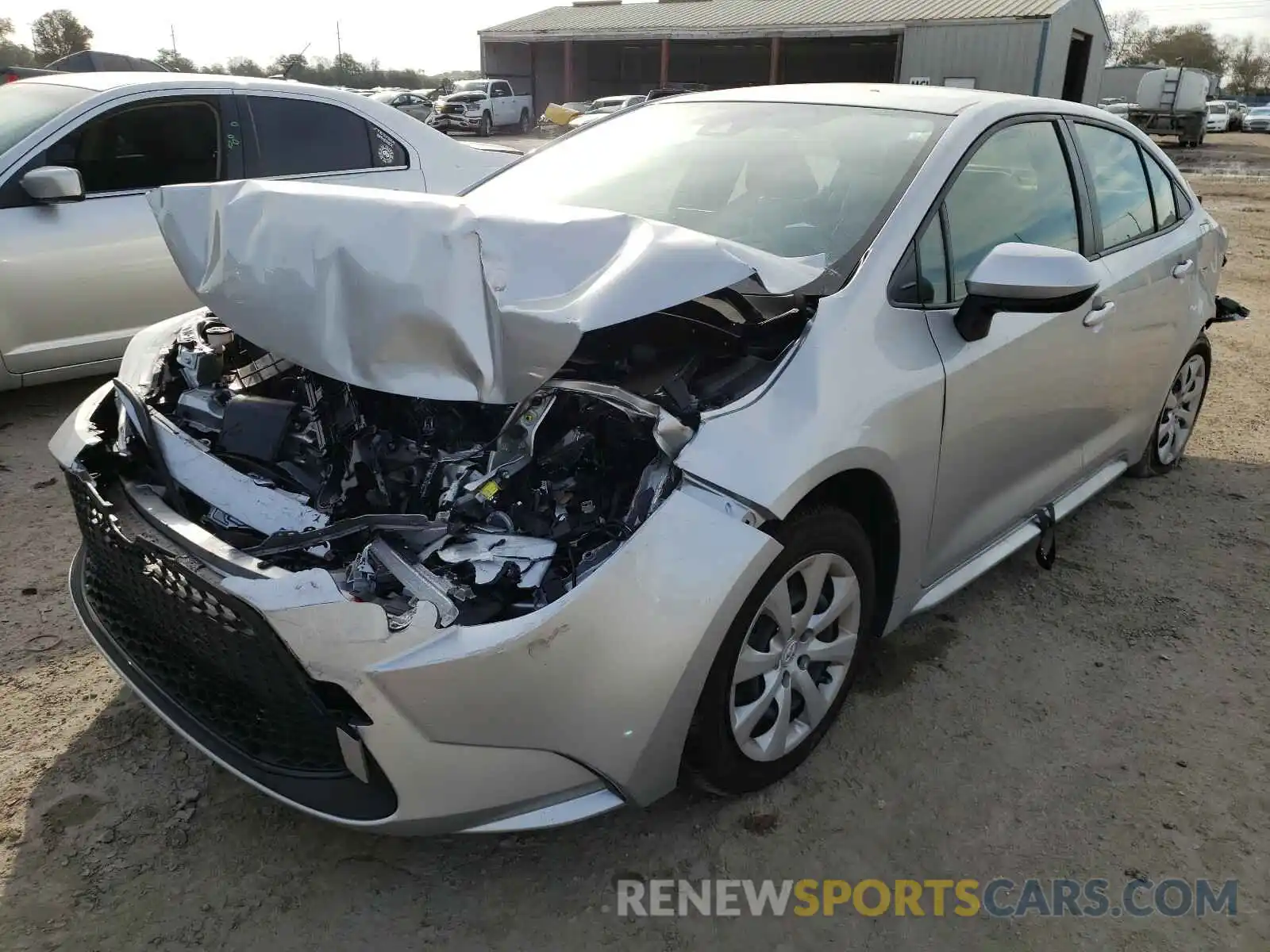 2 Photograph of a damaged car JTDEPRAE6LJ023135 TOYOTA COROLLA 2020