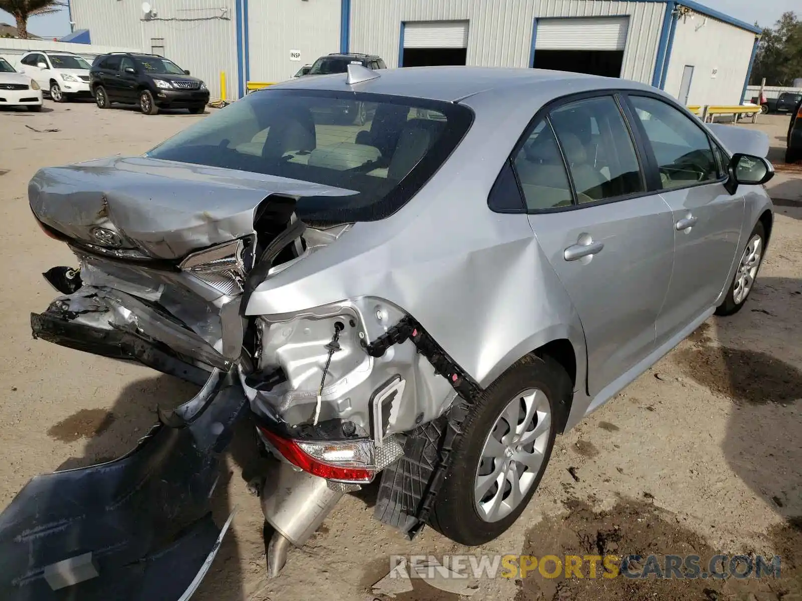 4 Photograph of a damaged car JTDEPRAE6LJ023135 TOYOTA COROLLA 2020