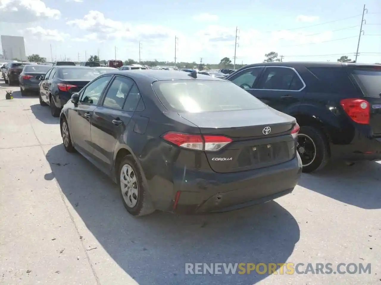 3 Photograph of a damaged car JTDEPRAE6LJ023488 TOYOTA COROLLA 2020