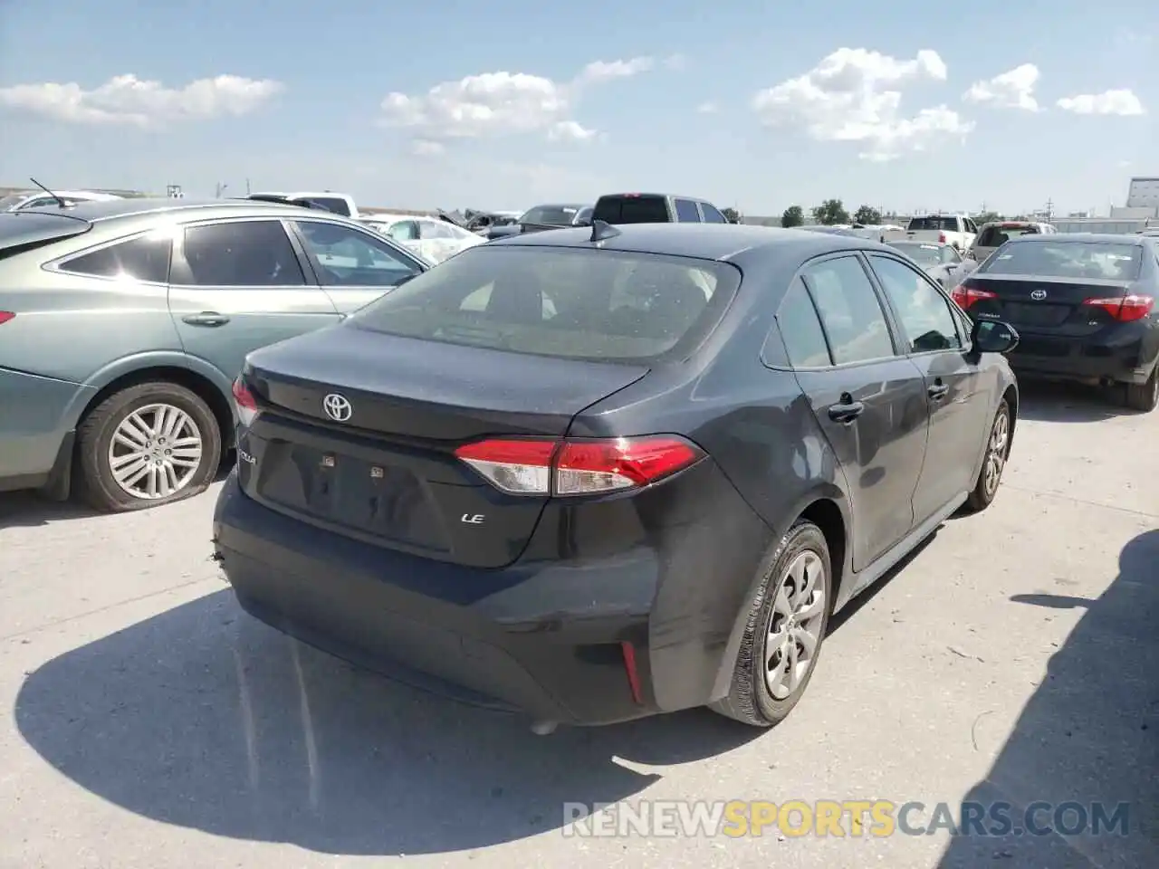 4 Photograph of a damaged car JTDEPRAE6LJ023488 TOYOTA COROLLA 2020