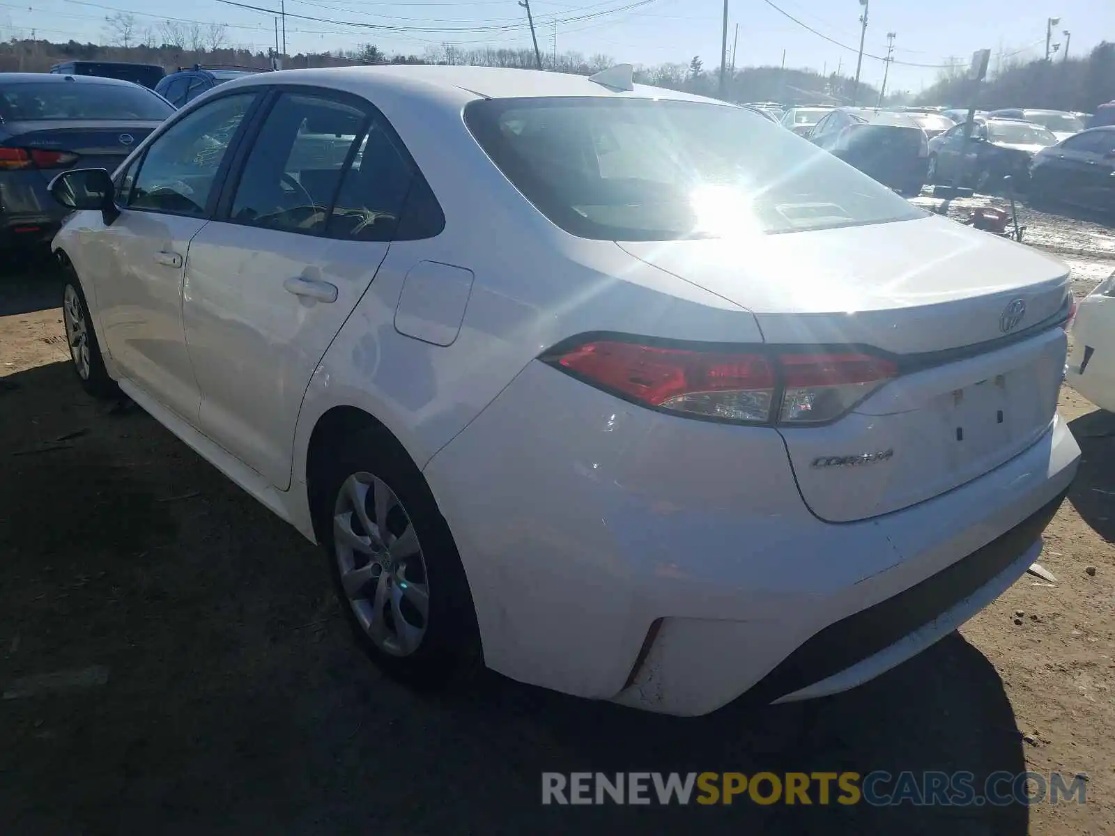 3 Photograph of a damaged car JTDEPRAE6LJ023913 TOYOTA COROLLA 2020