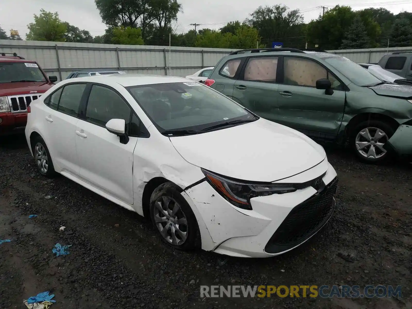 1 Photograph of a damaged car JTDEPRAE6LJ024205 TOYOTA COROLLA 2020