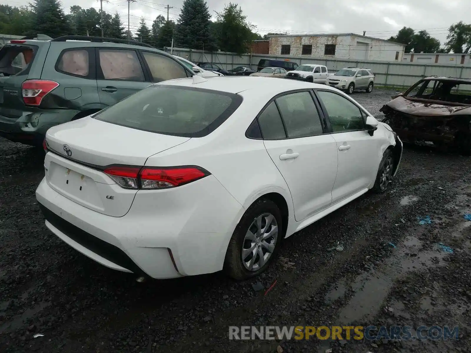 4 Photograph of a damaged car JTDEPRAE6LJ024205 TOYOTA COROLLA 2020