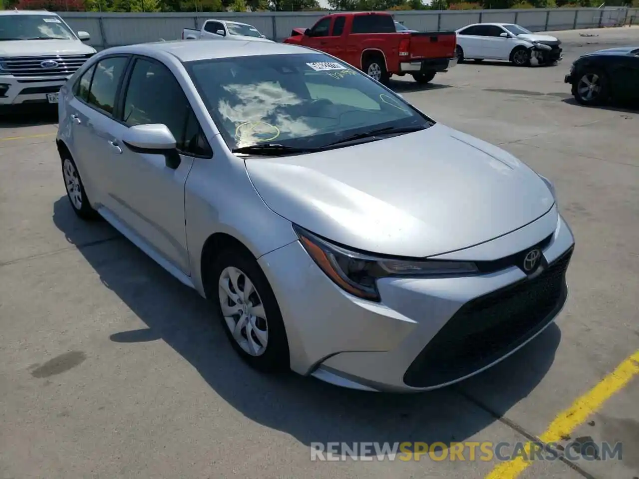 1 Photograph of a damaged car JTDEPRAE6LJ024382 TOYOTA COROLLA 2020