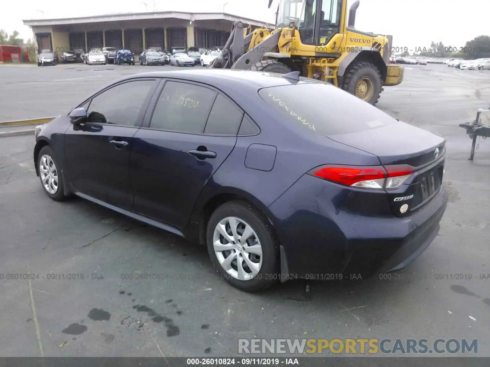 3 Photograph of a damaged car JTDEPRAE6LJ024446 TOYOTA COROLLA 2020