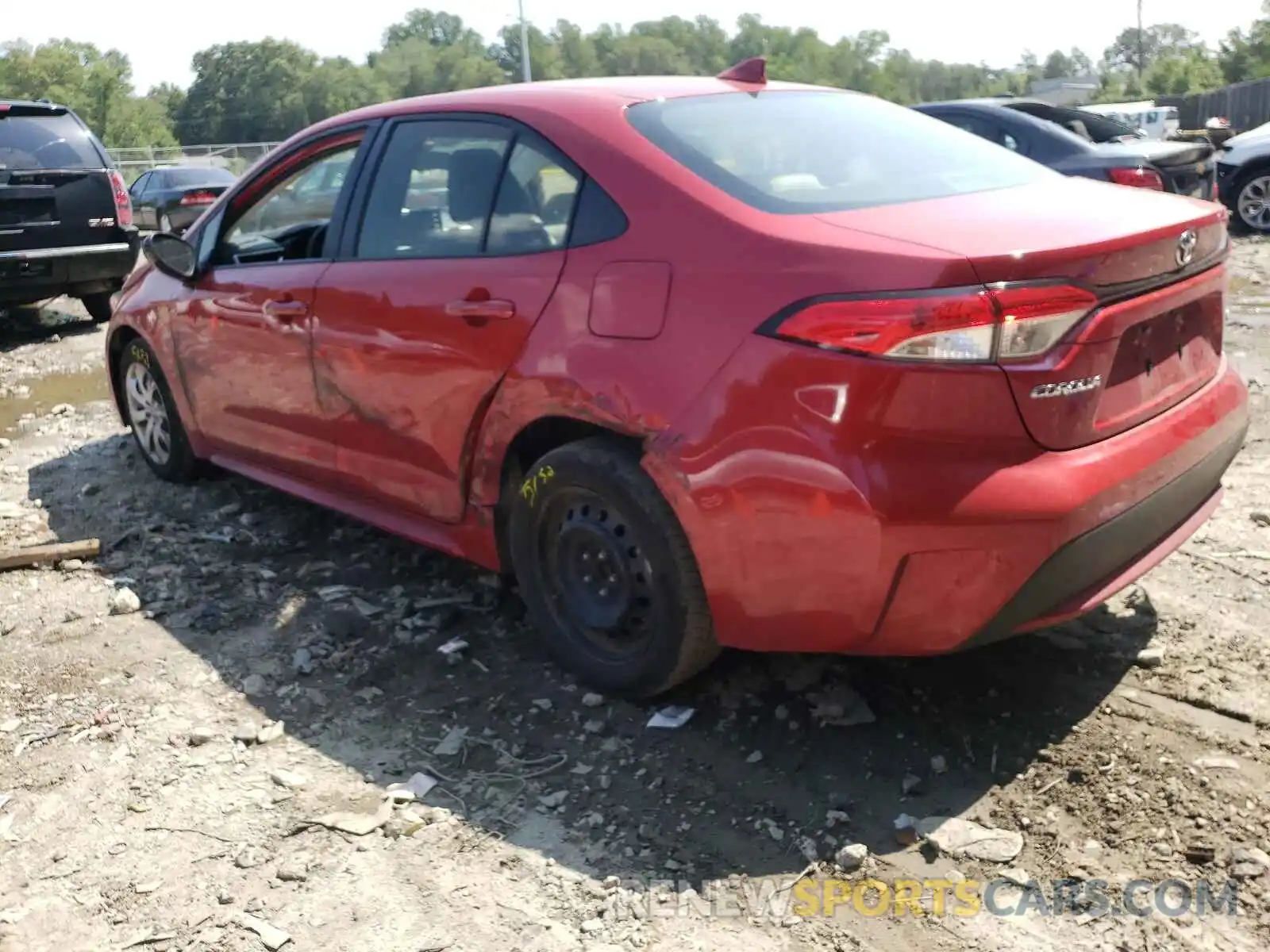 3 Photograph of a damaged car JTDEPRAE6LJ025290 TOYOTA COROLLA 2020