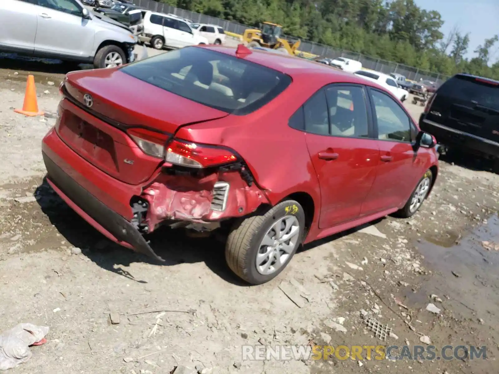 4 Photograph of a damaged car JTDEPRAE6LJ025290 TOYOTA COROLLA 2020