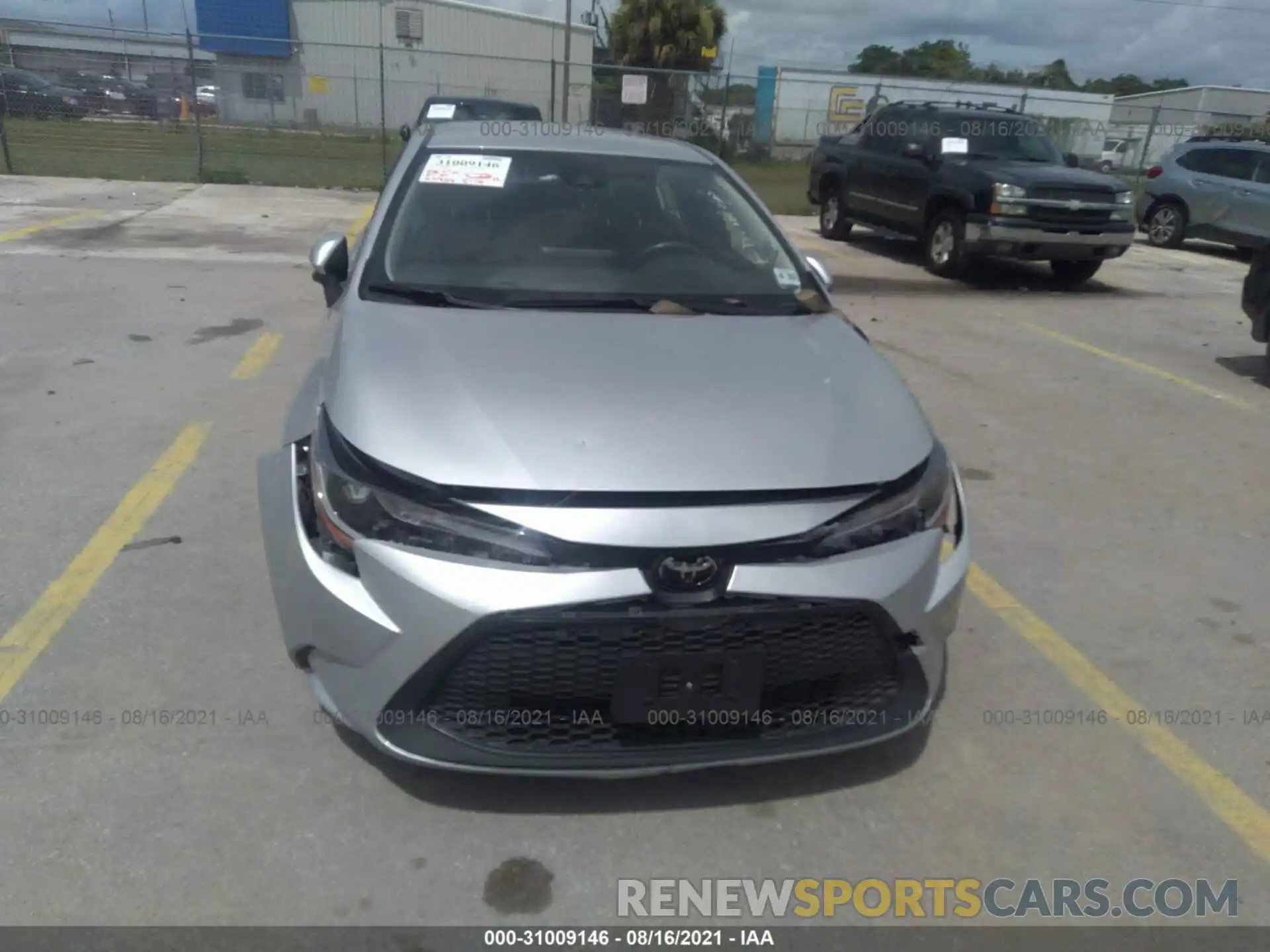 6 Photograph of a damaged car JTDEPRAE6LJ025323 TOYOTA COROLLA 2020