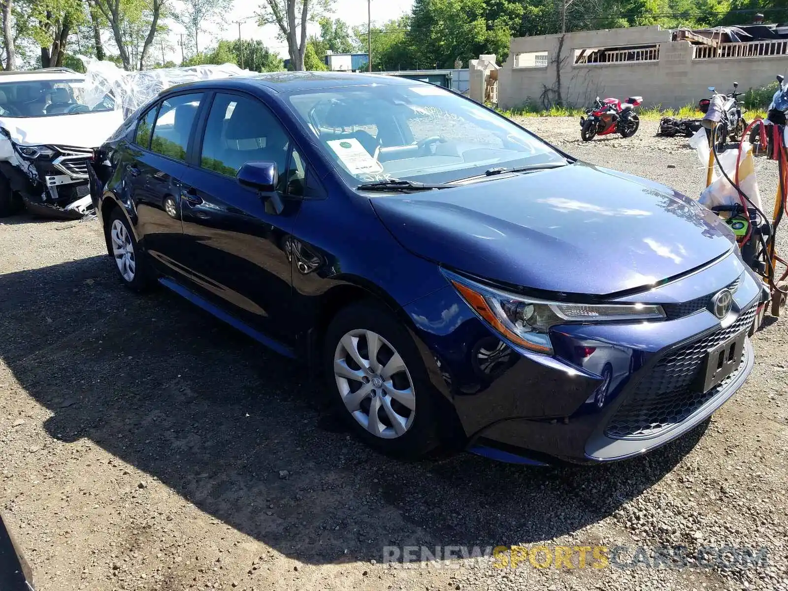 1 Photograph of a damaged car JTDEPRAE6LJ025533 TOYOTA COROLLA 2020