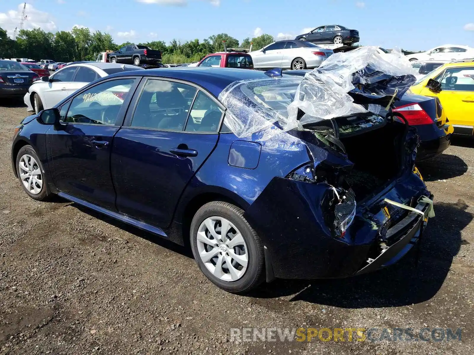 3 Photograph of a damaged car JTDEPRAE6LJ025533 TOYOTA COROLLA 2020