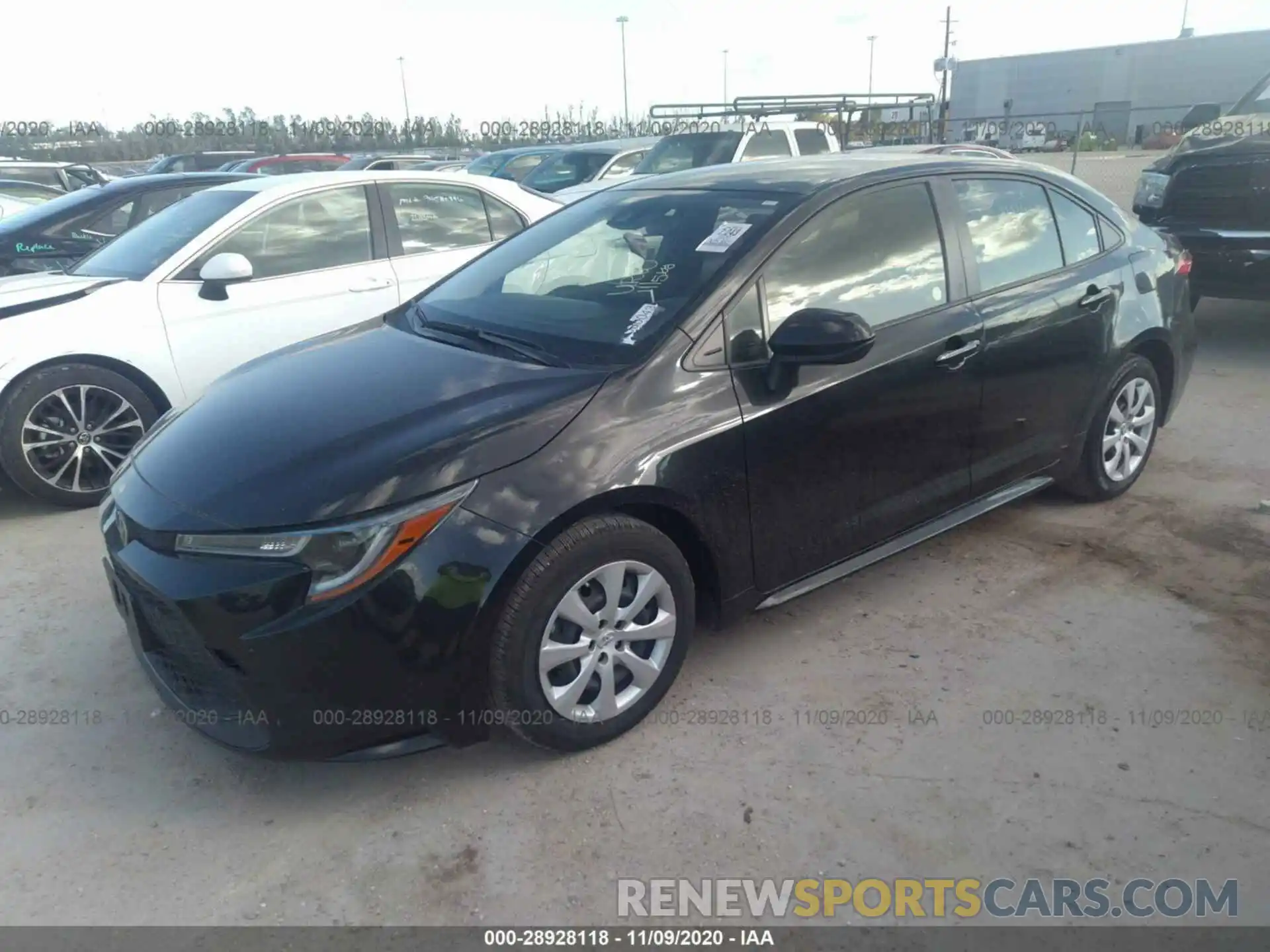 2 Photograph of a damaged car JTDEPRAE6LJ025886 TOYOTA COROLLA 2020