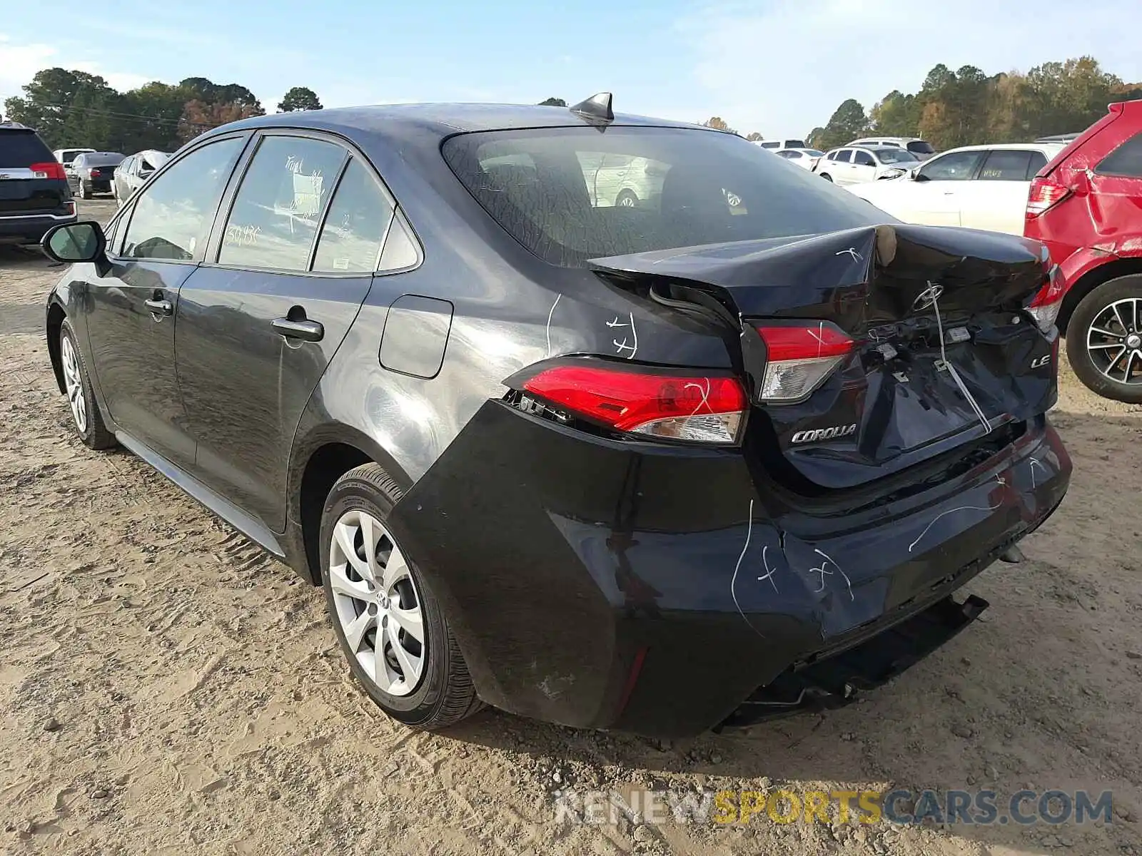 3 Photograph of a damaged car JTDEPRAE6LJ025919 TOYOTA COROLLA 2020