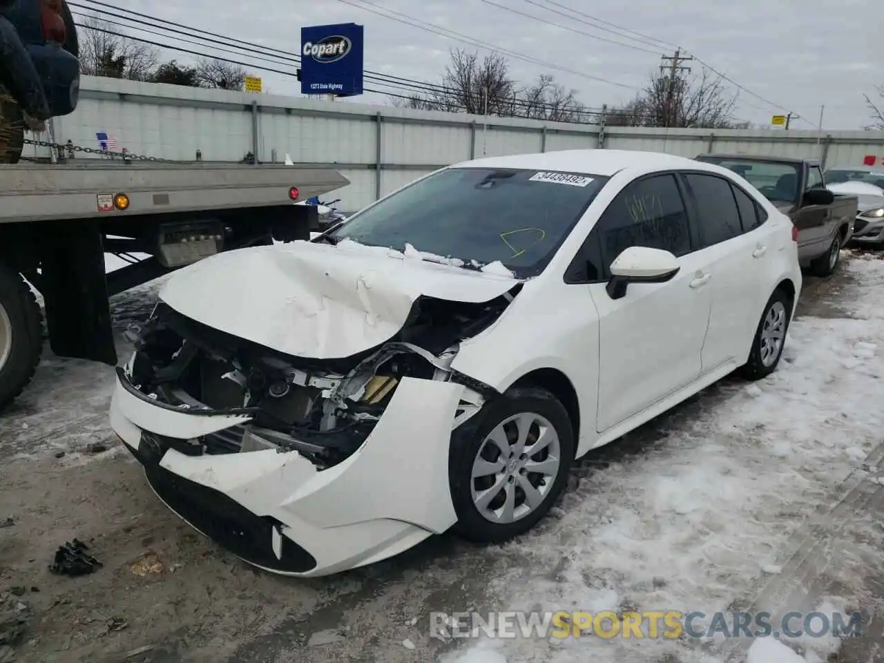 2 Photograph of a damaged car JTDEPRAE6LJ026231 TOYOTA COROLLA 2020