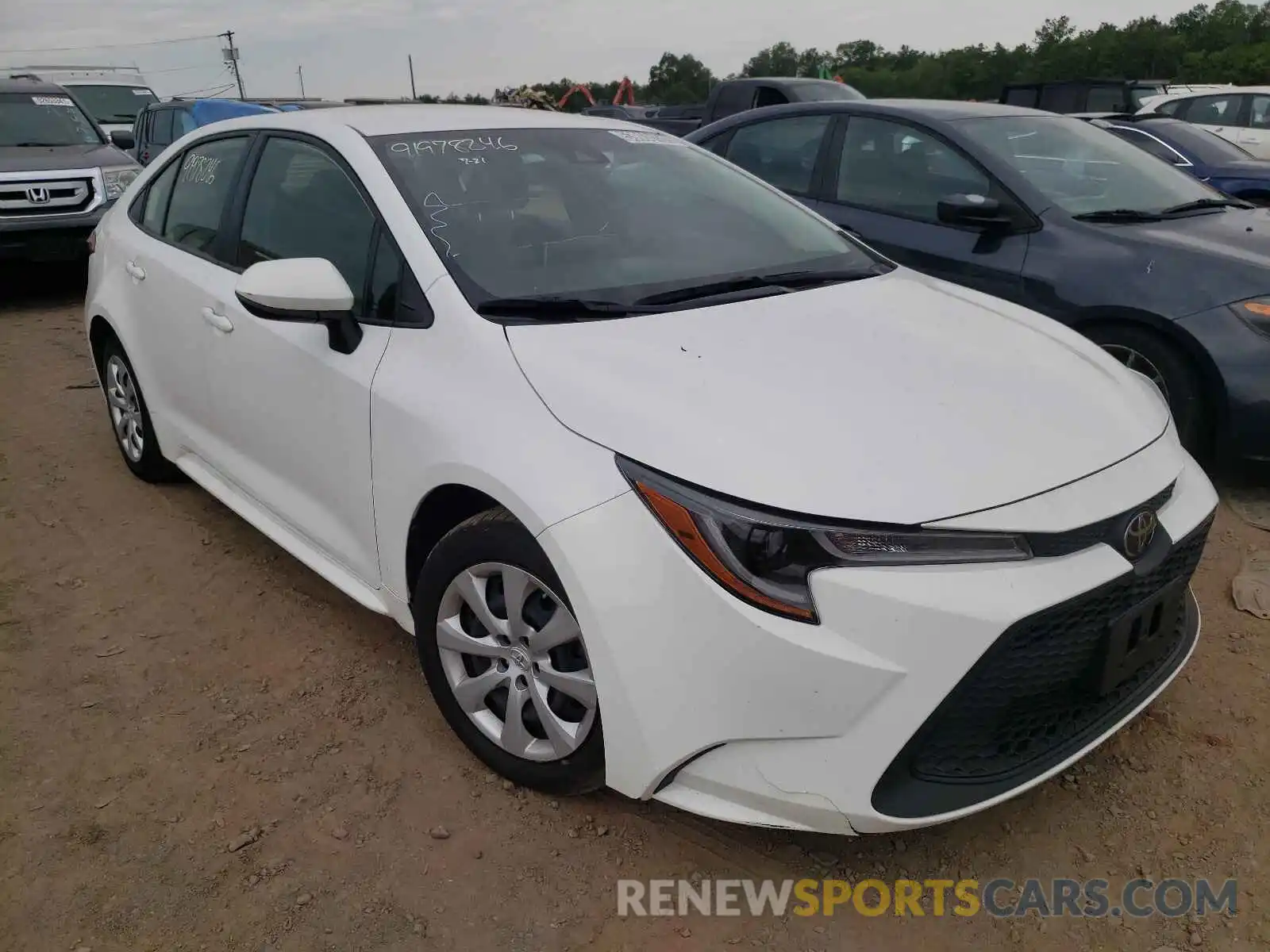 1 Photograph of a damaged car JTDEPRAE6LJ026262 TOYOTA COROLLA 2020