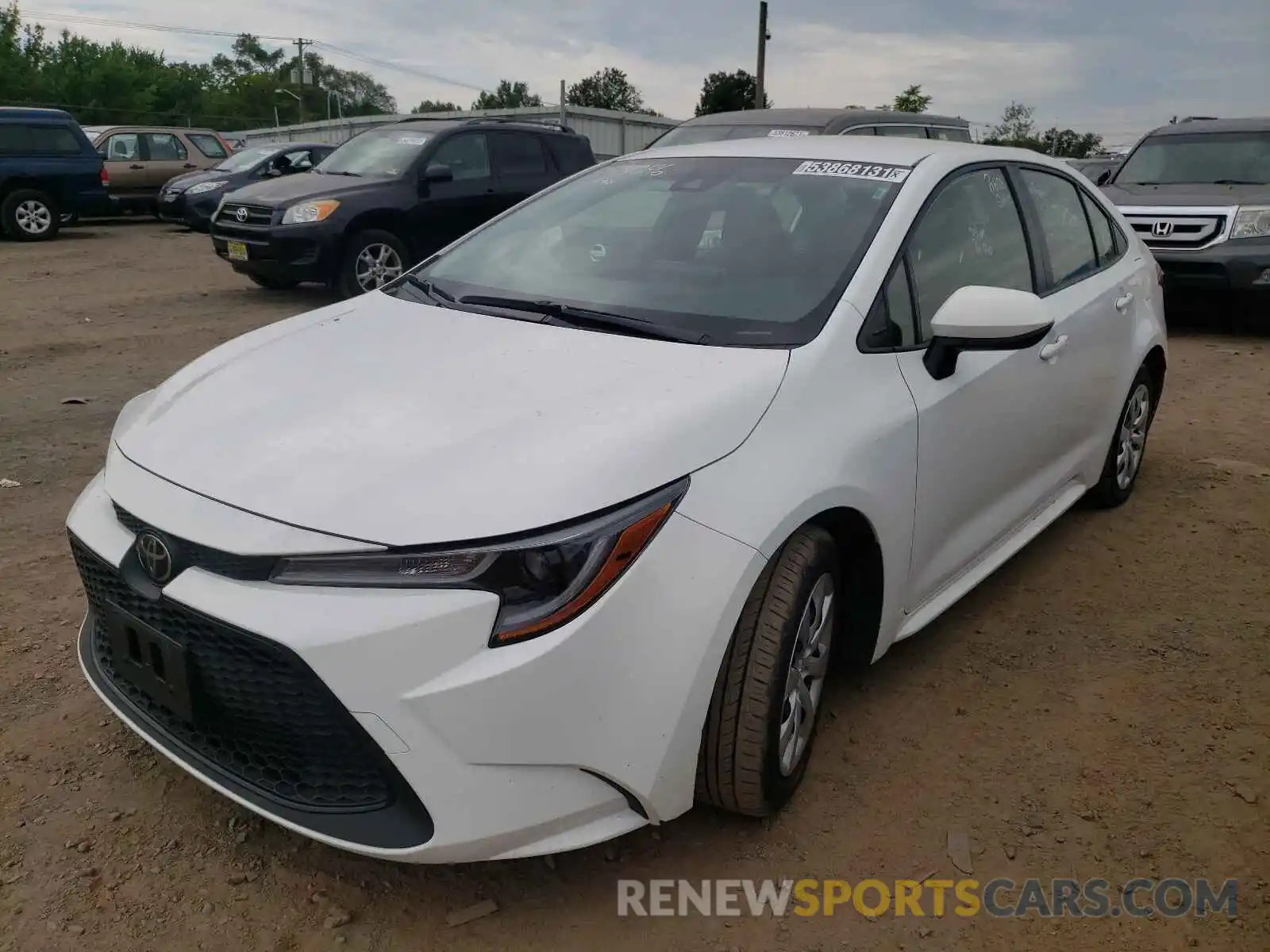 2 Photograph of a damaged car JTDEPRAE6LJ026262 TOYOTA COROLLA 2020