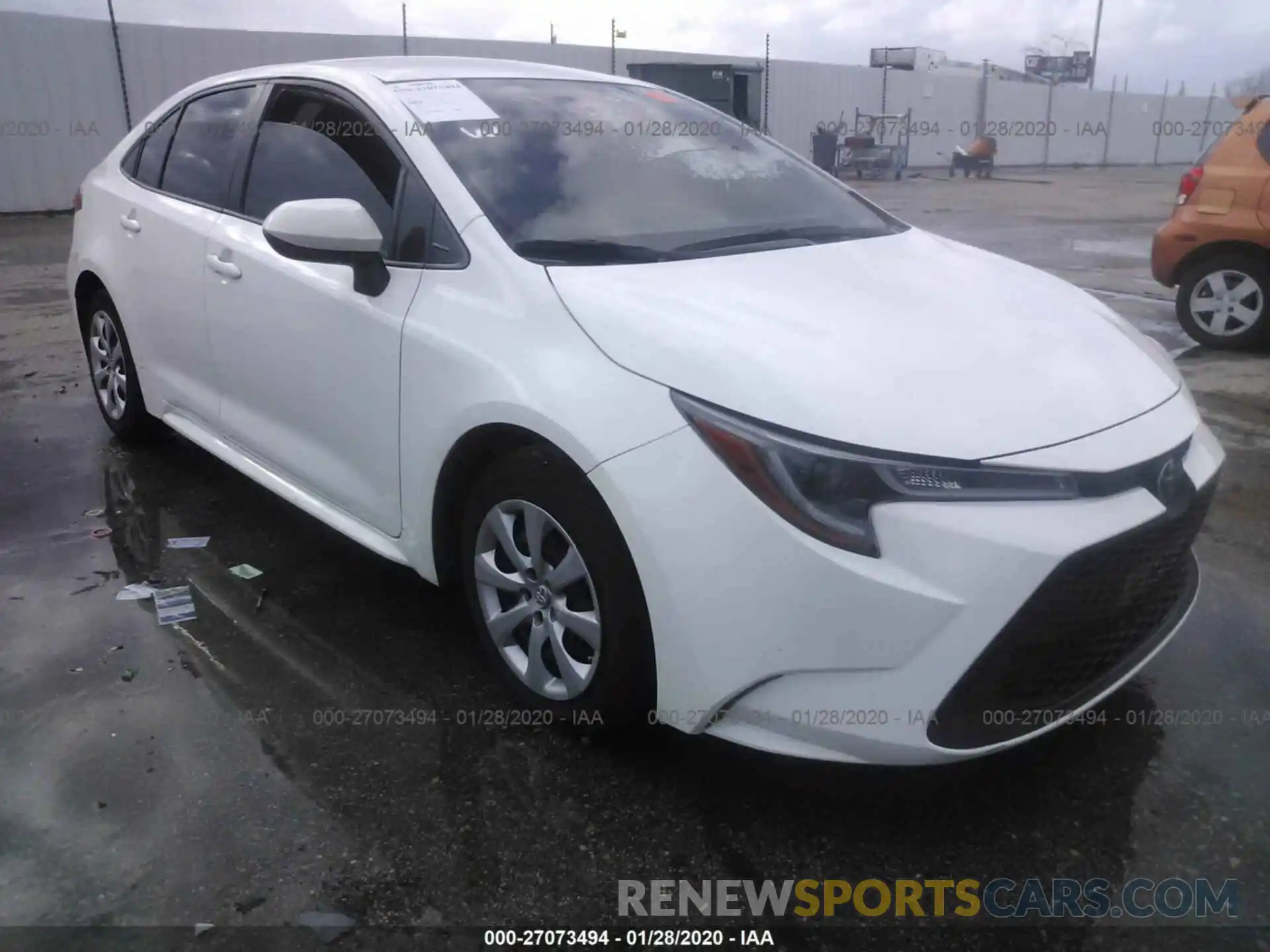 1 Photograph of a damaged car JTDEPRAE6LJ026567 TOYOTA COROLLA 2020