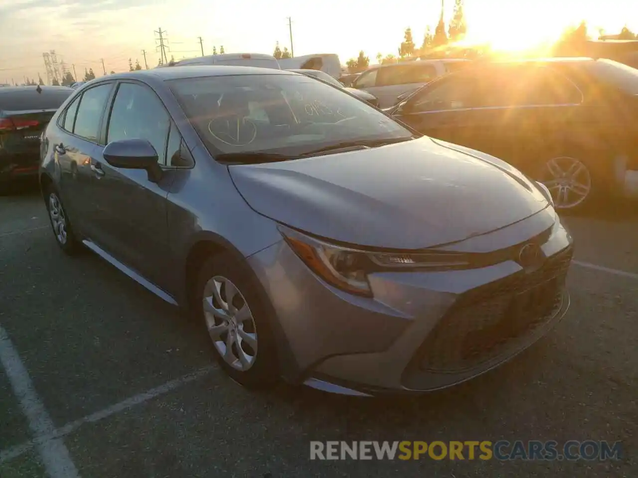 1 Photograph of a damaged car JTDEPRAE6LJ026598 TOYOTA COROLLA 2020