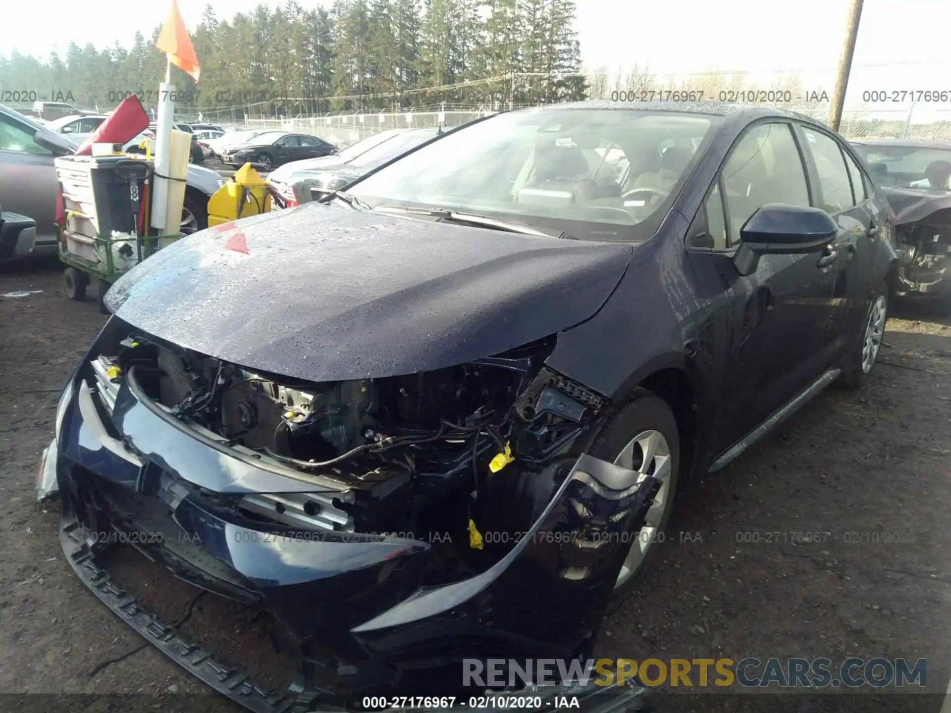 2 Photograph of a damaged car JTDEPRAE6LJ026987 TOYOTA COROLLA 2020