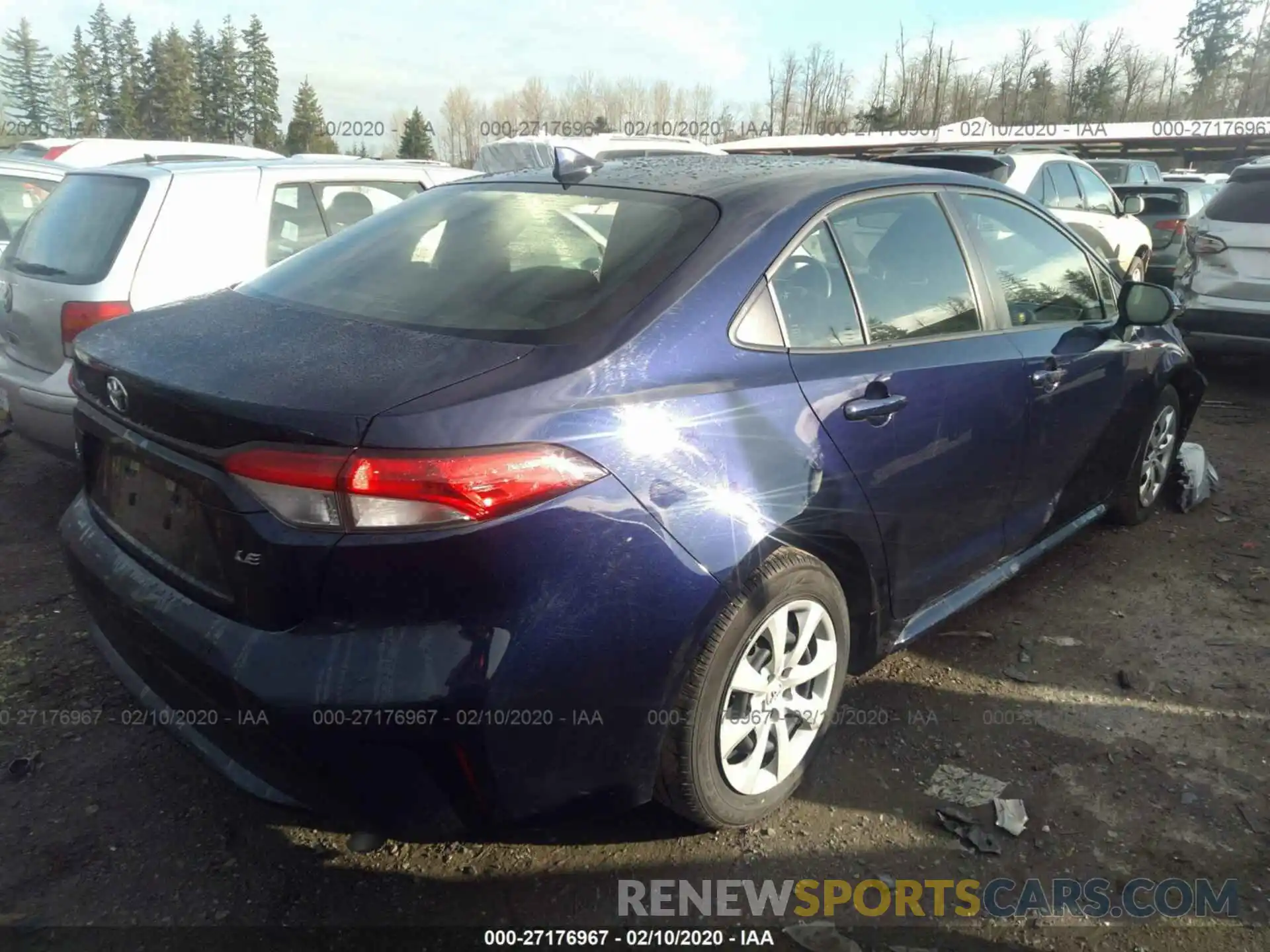 4 Photograph of a damaged car JTDEPRAE6LJ026987 TOYOTA COROLLA 2020