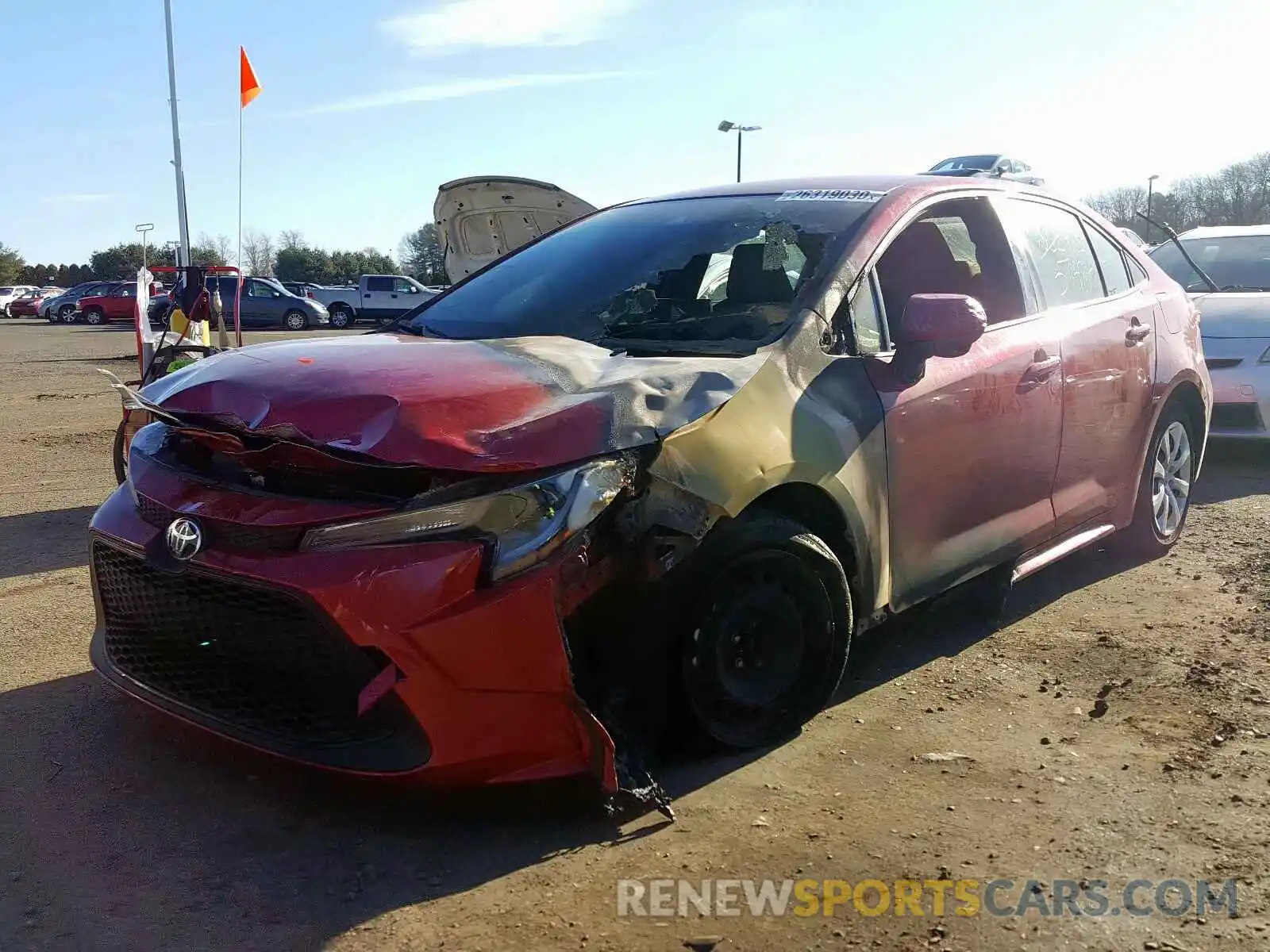 2 Photograph of a damaged car JTDEPRAE6LJ027055 TOYOTA COROLLA 2020