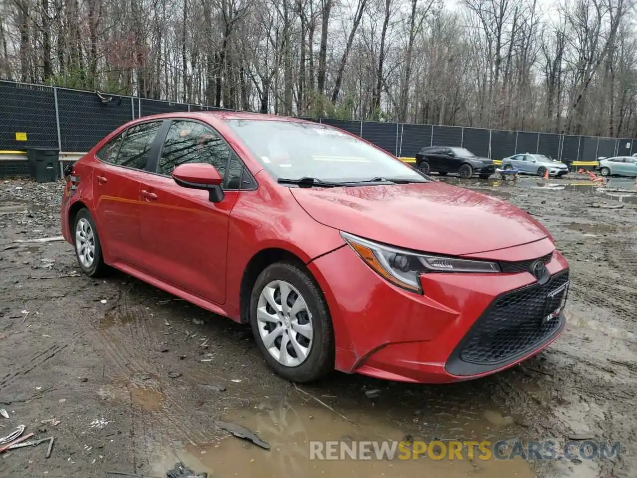 1 Photograph of a damaged car JTDEPRAE6LJ027184 TOYOTA COROLLA 2020