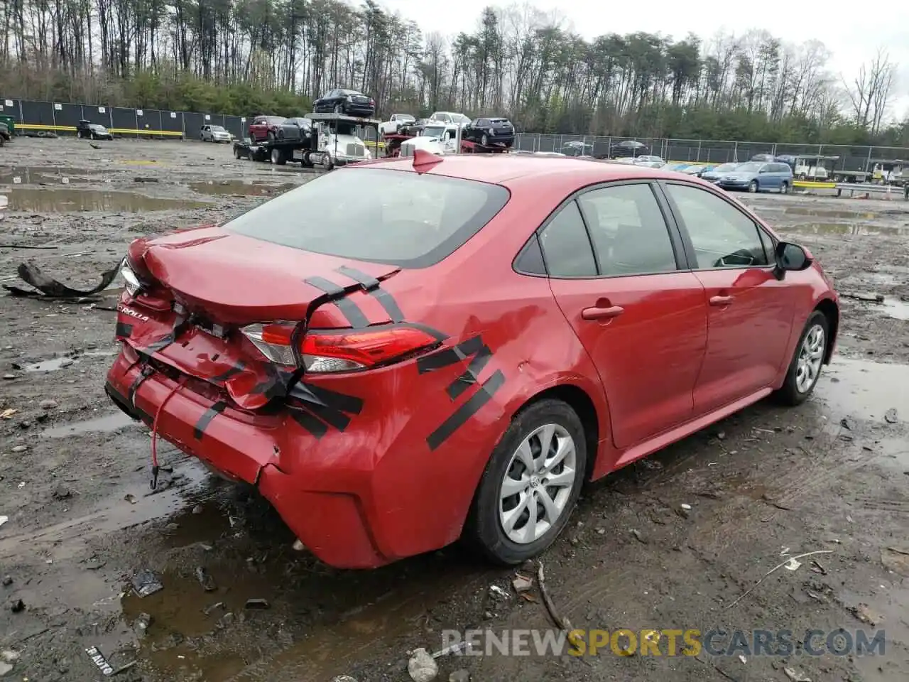 4 Photograph of a damaged car JTDEPRAE6LJ027184 TOYOTA COROLLA 2020