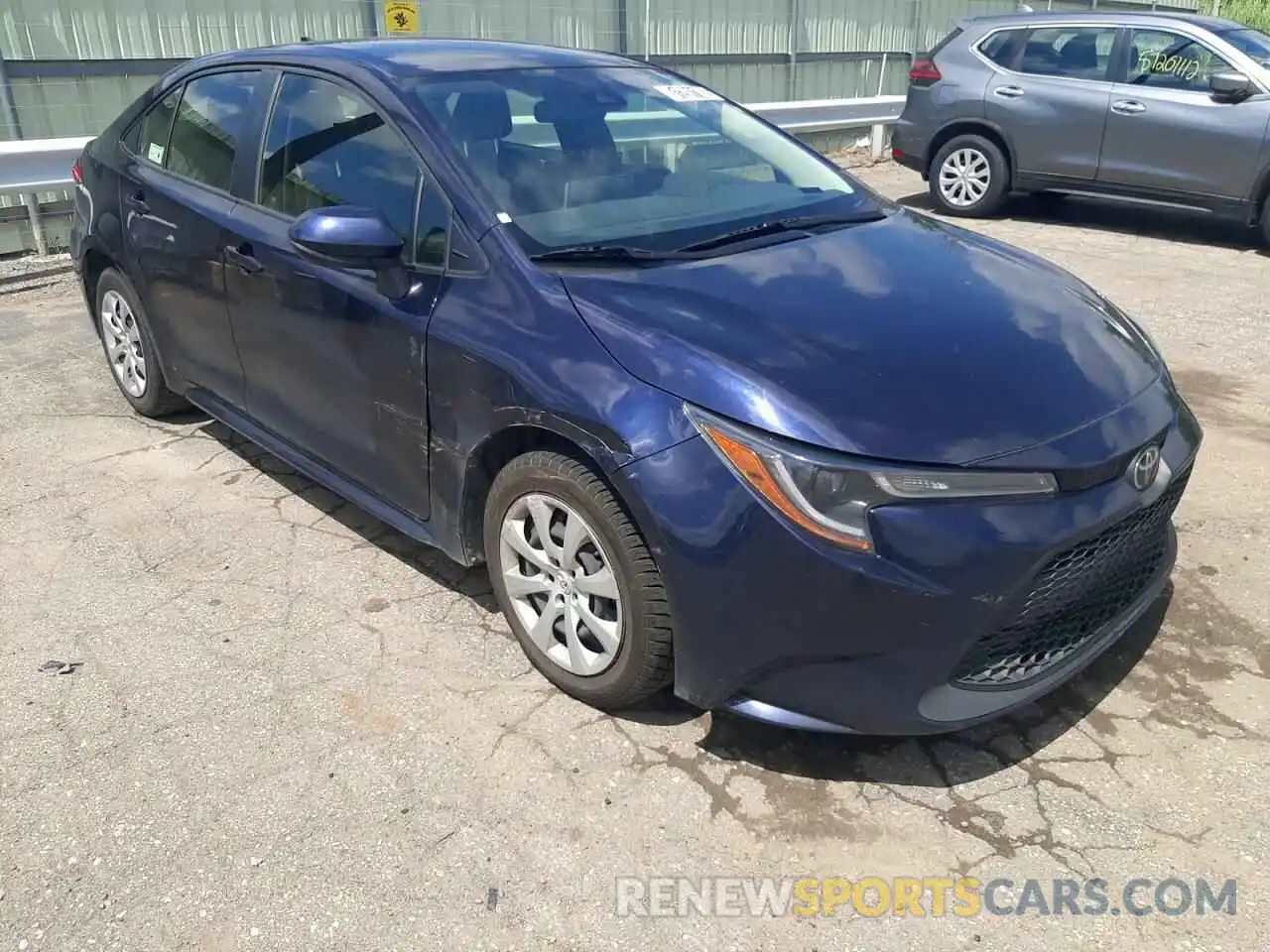 1 Photograph of a damaged car JTDEPRAE6LJ027797 TOYOTA COROLLA 2020