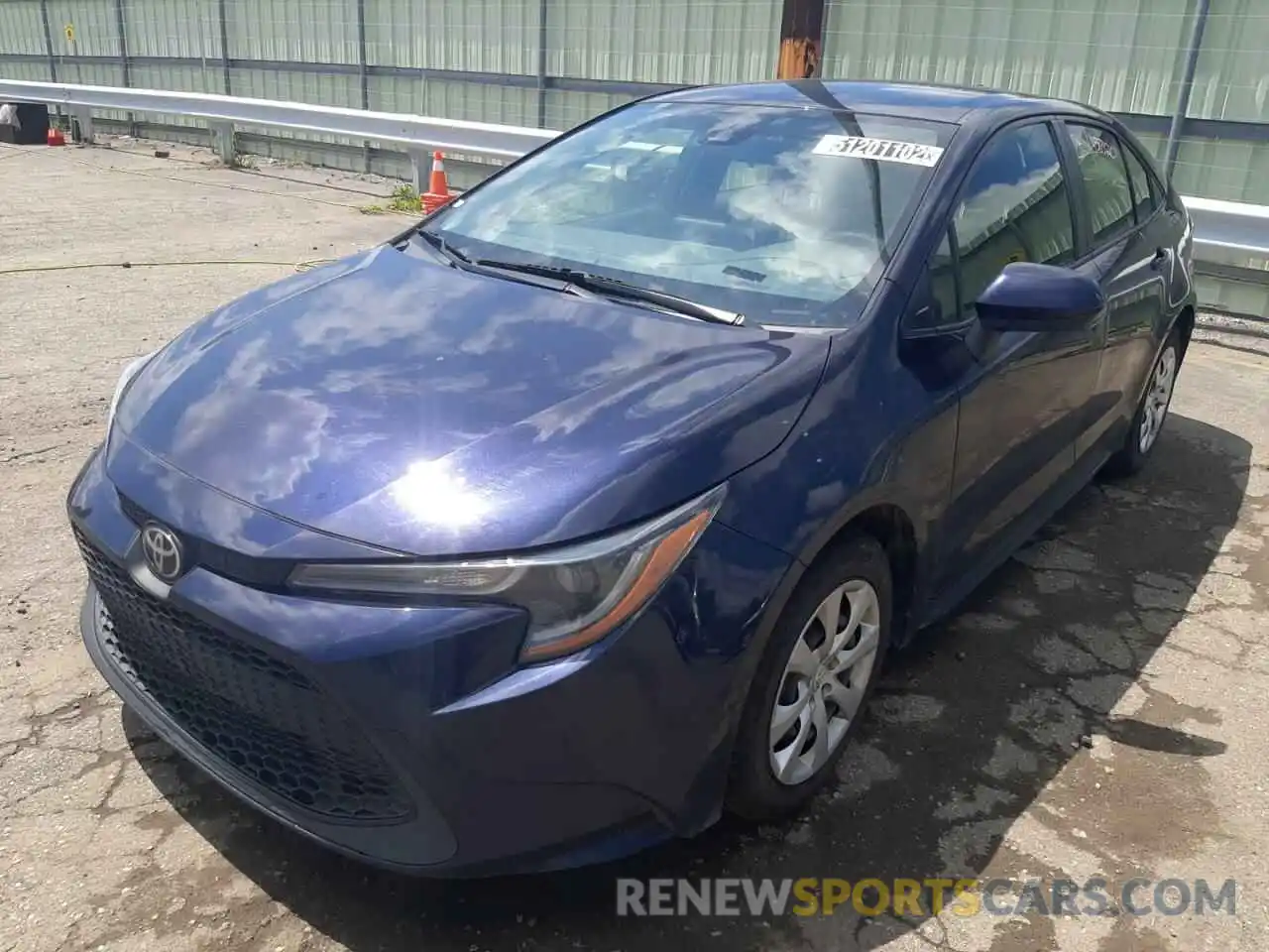 2 Photograph of a damaged car JTDEPRAE6LJ027797 TOYOTA COROLLA 2020