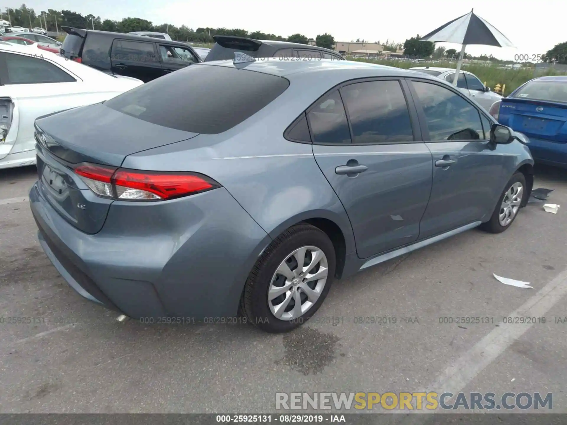 4 Photograph of a damaged car JTDEPRAE6LJ028190 TOYOTA COROLLA 2020