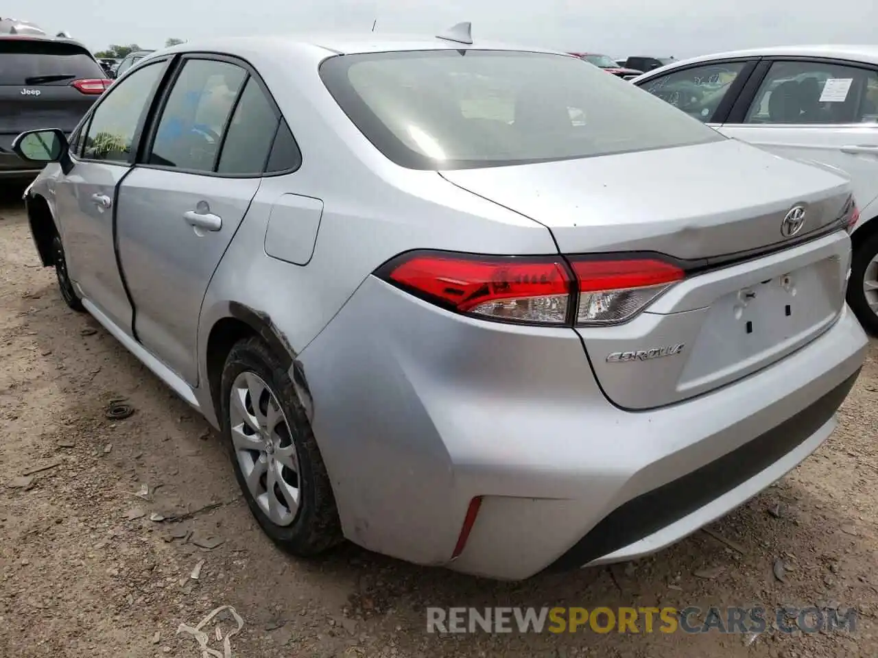 3 Photograph of a damaged car JTDEPRAE6LJ028285 TOYOTA COROLLA 2020