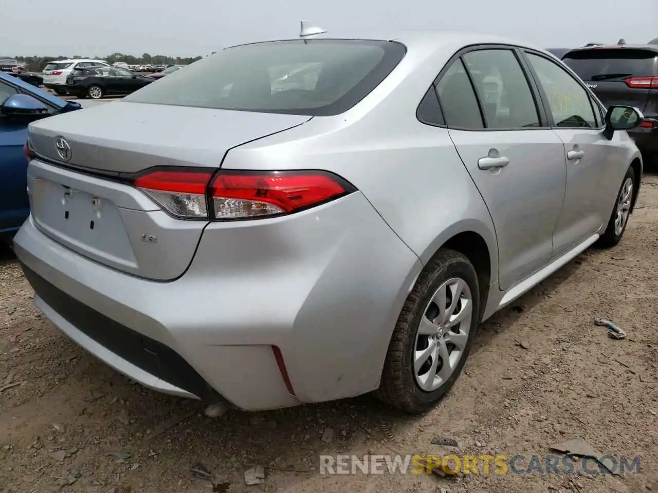 4 Photograph of a damaged car JTDEPRAE6LJ028285 TOYOTA COROLLA 2020