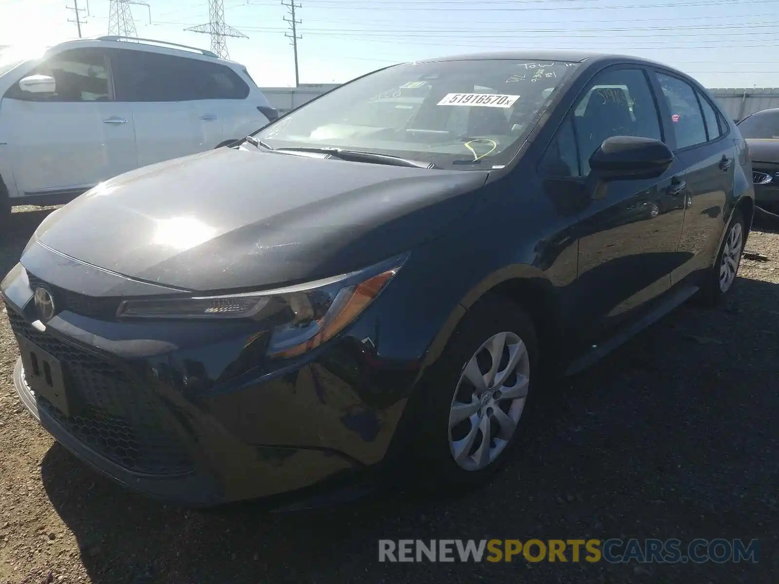 2 Photograph of a damaged car JTDEPRAE6LJ028318 TOYOTA COROLLA 2020