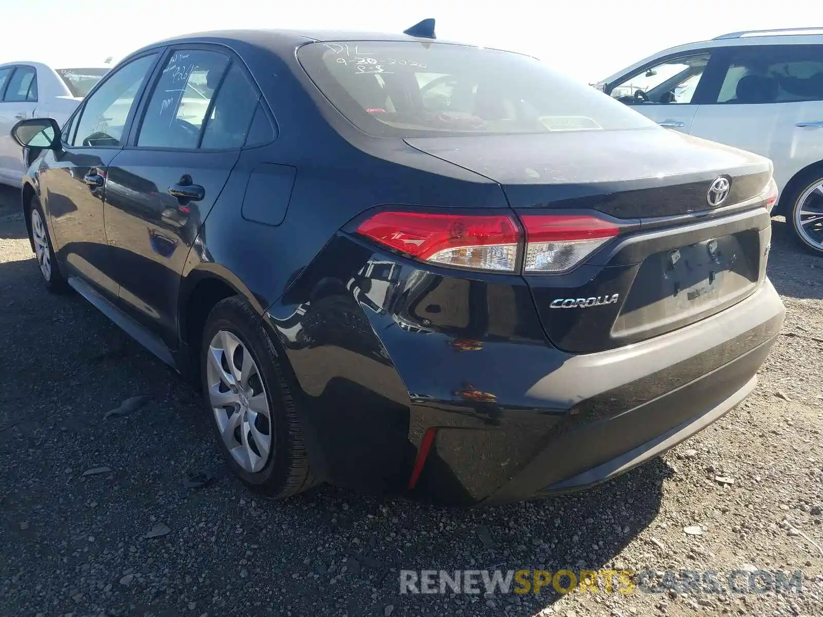 3 Photograph of a damaged car JTDEPRAE6LJ028318 TOYOTA COROLLA 2020