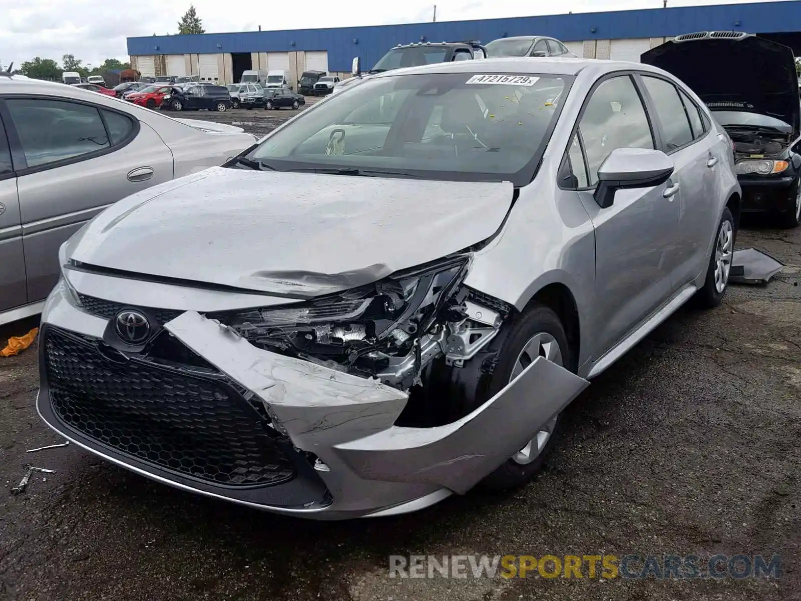 2 Photograph of a damaged car JTDEPRAE6LJ028724 TOYOTA COROLLA 2020