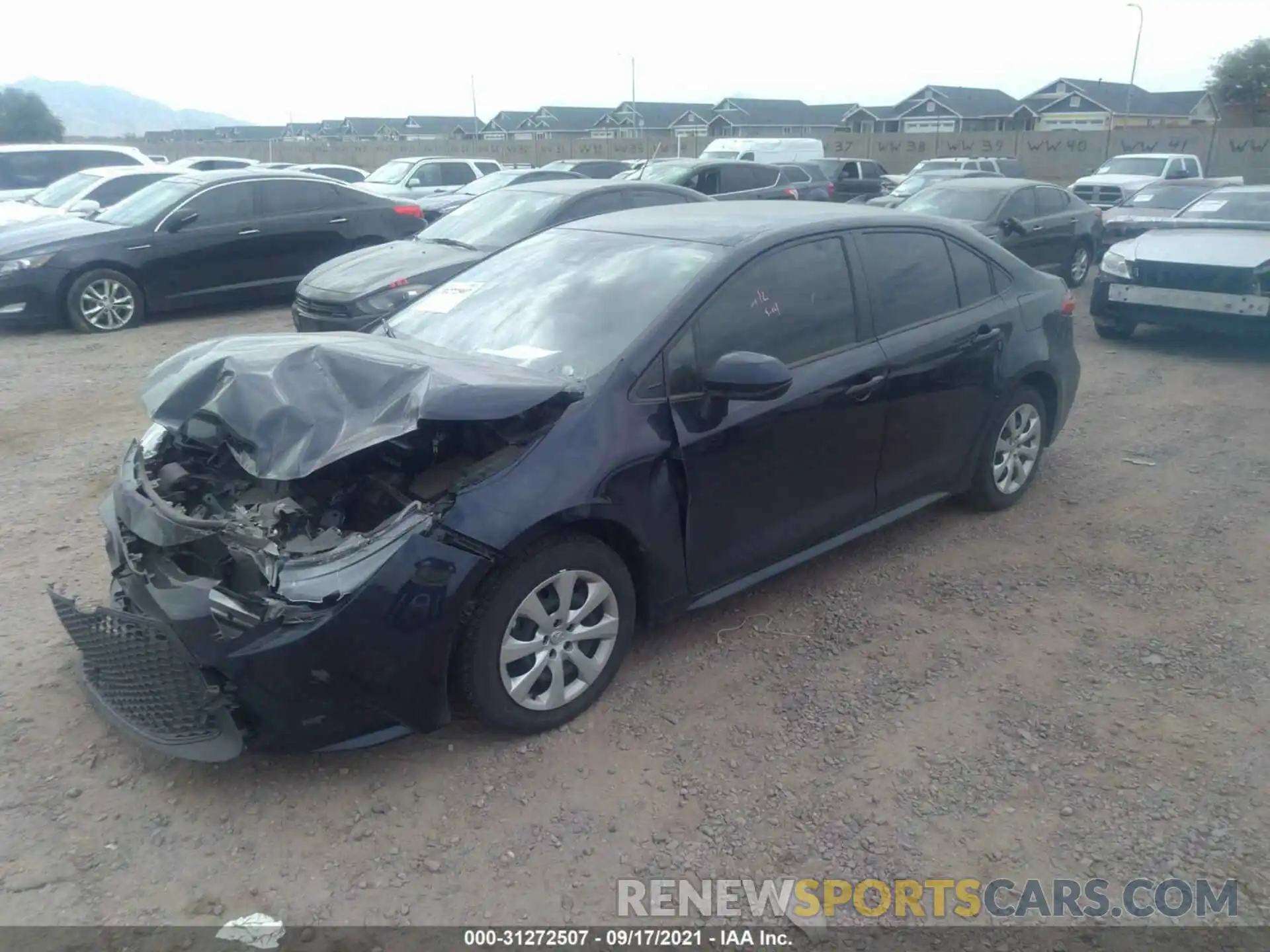 2 Photograph of a damaged car JTDEPRAE6LJ028948 TOYOTA COROLLA 2020